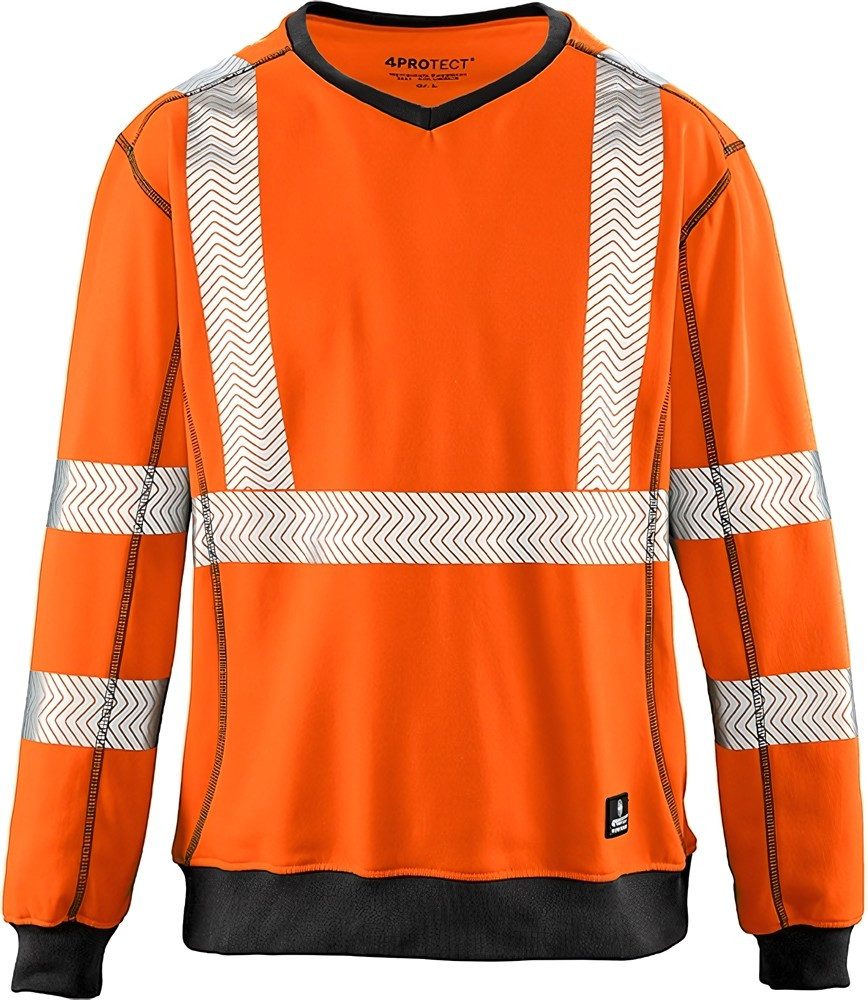 4PROTECT Warnschutz-Shirt Warnschutz-Sweatshirt Columbus günstig online kaufen