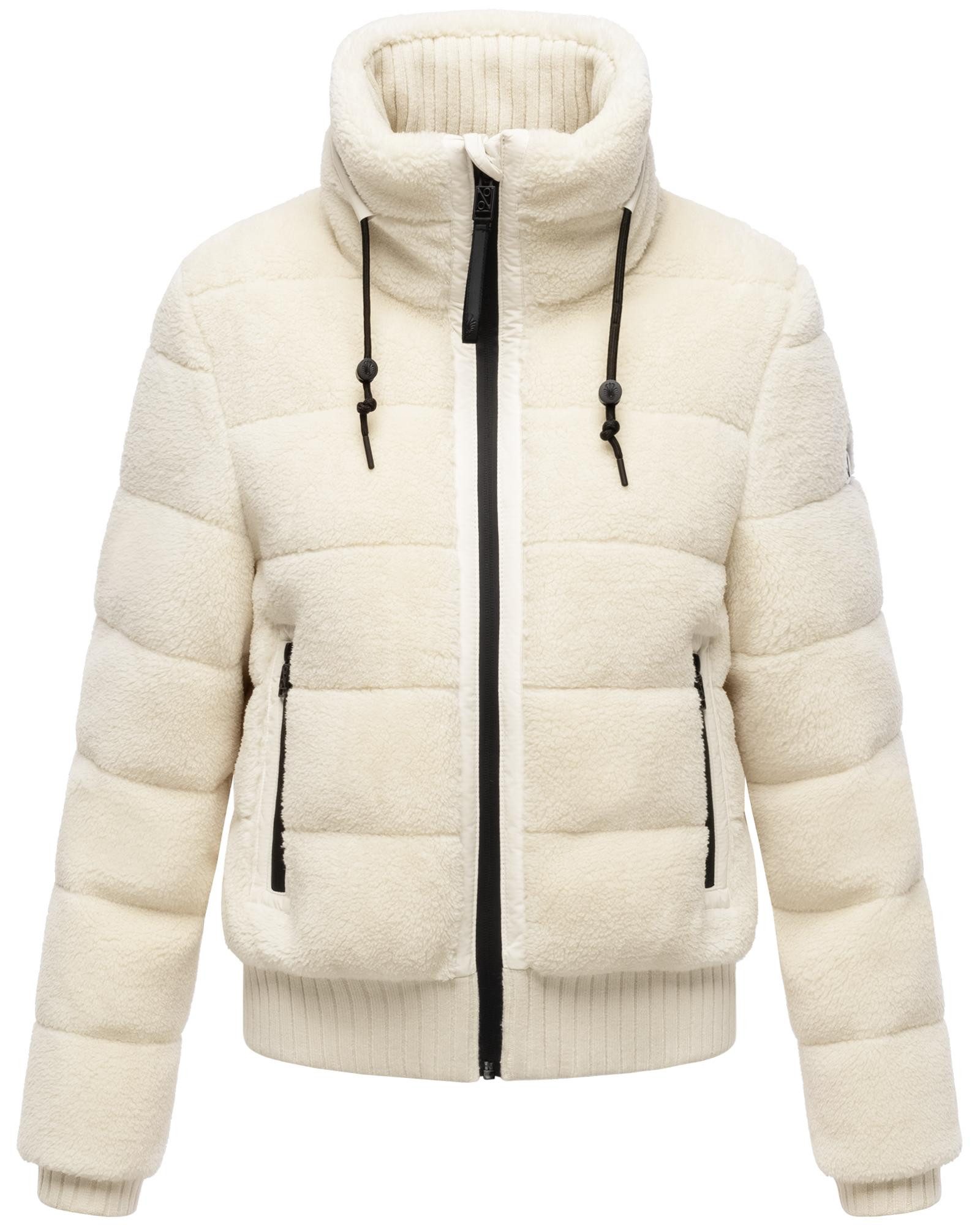 Navahoo Plüschjacke Schneepuder 14 warme Damen Teddyjacke für den Winter