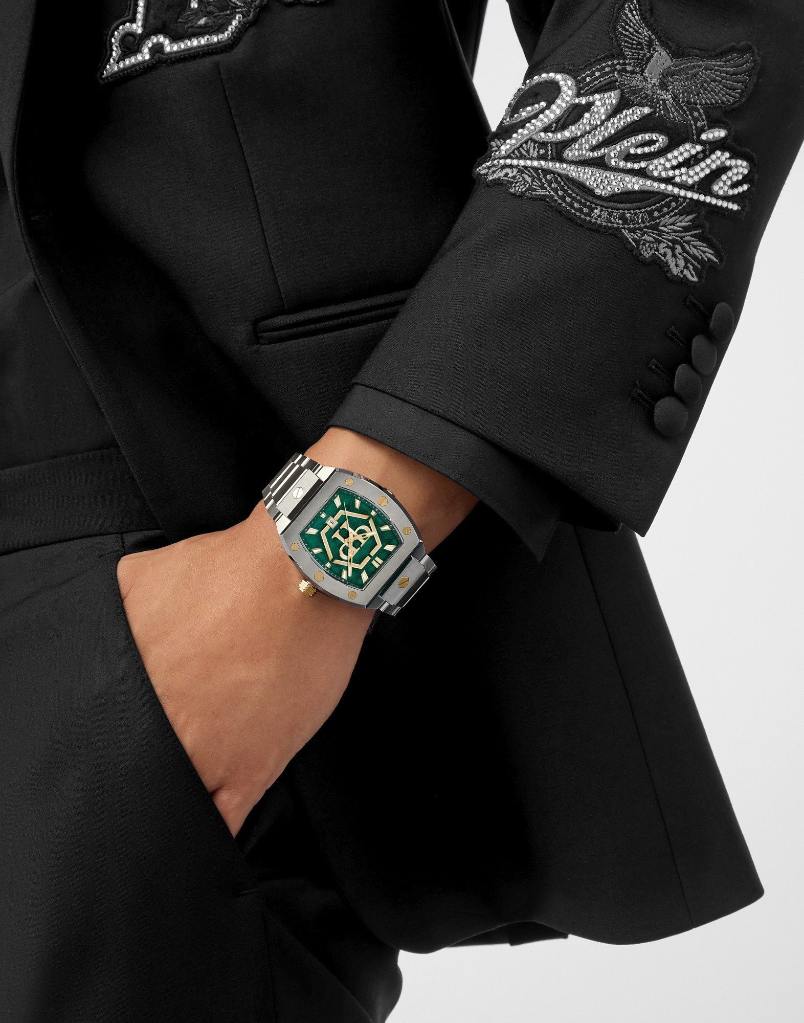 PHILIPP PLEIN Quarzuhr The Hexagon Phantom – Bild 4 von 4
