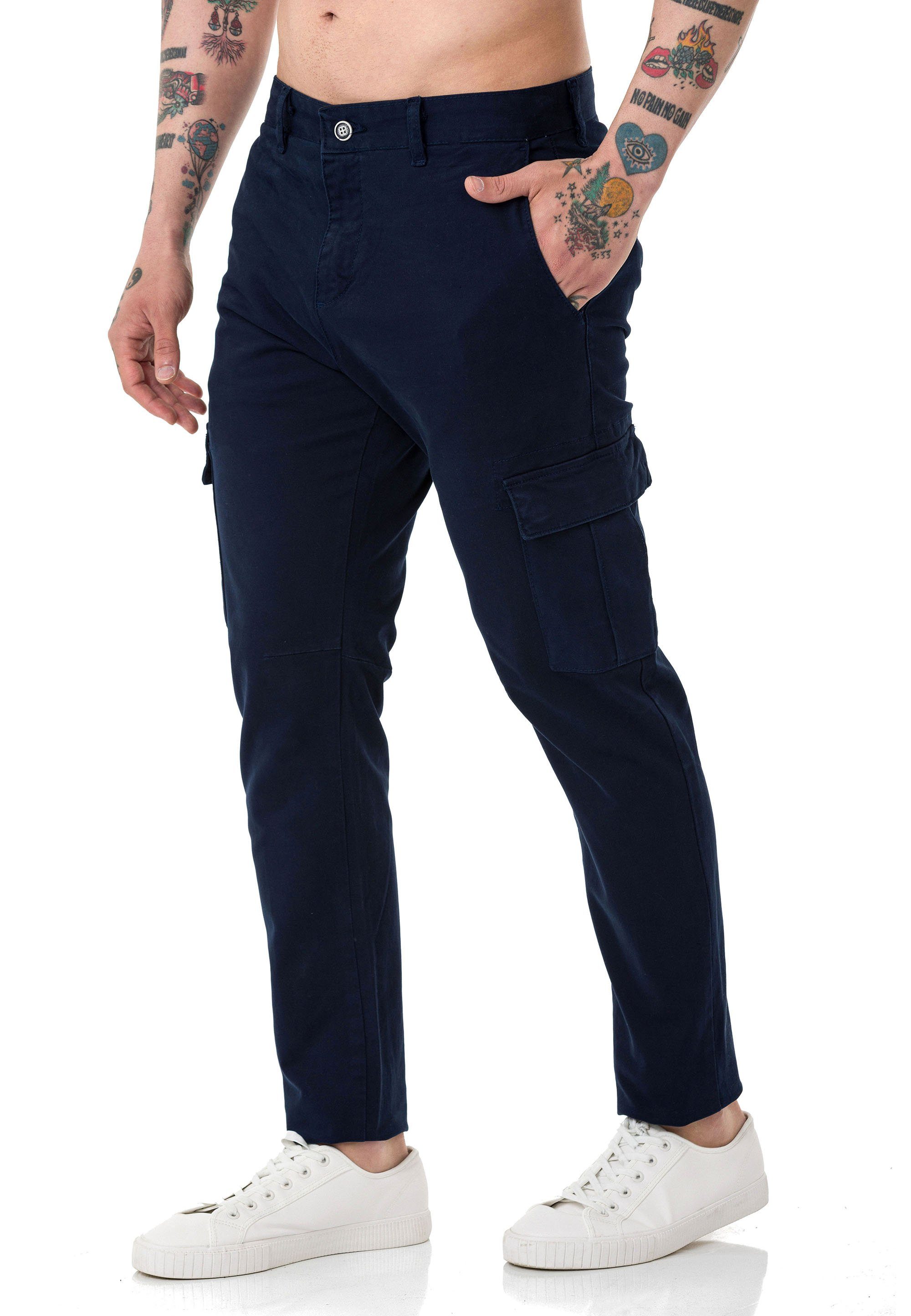 Chinohose Red Bridge Herren Chino Cargo Hose Basic