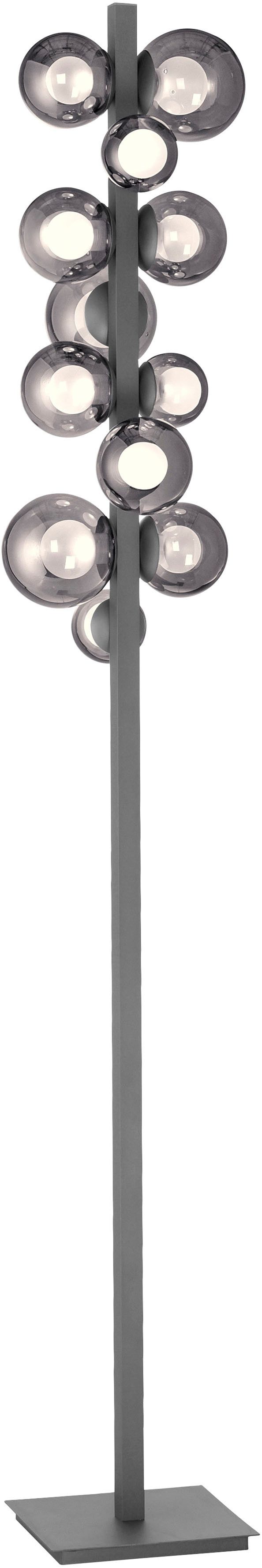 Neuhaus PURE LED Stehlampe PURE Popup, CCT - über Fernbedienung, LED fest integriert, warmweiß - kaltweiß, Stufenloses dimmen, CCT, Tastdimmer, Memoryfunktion