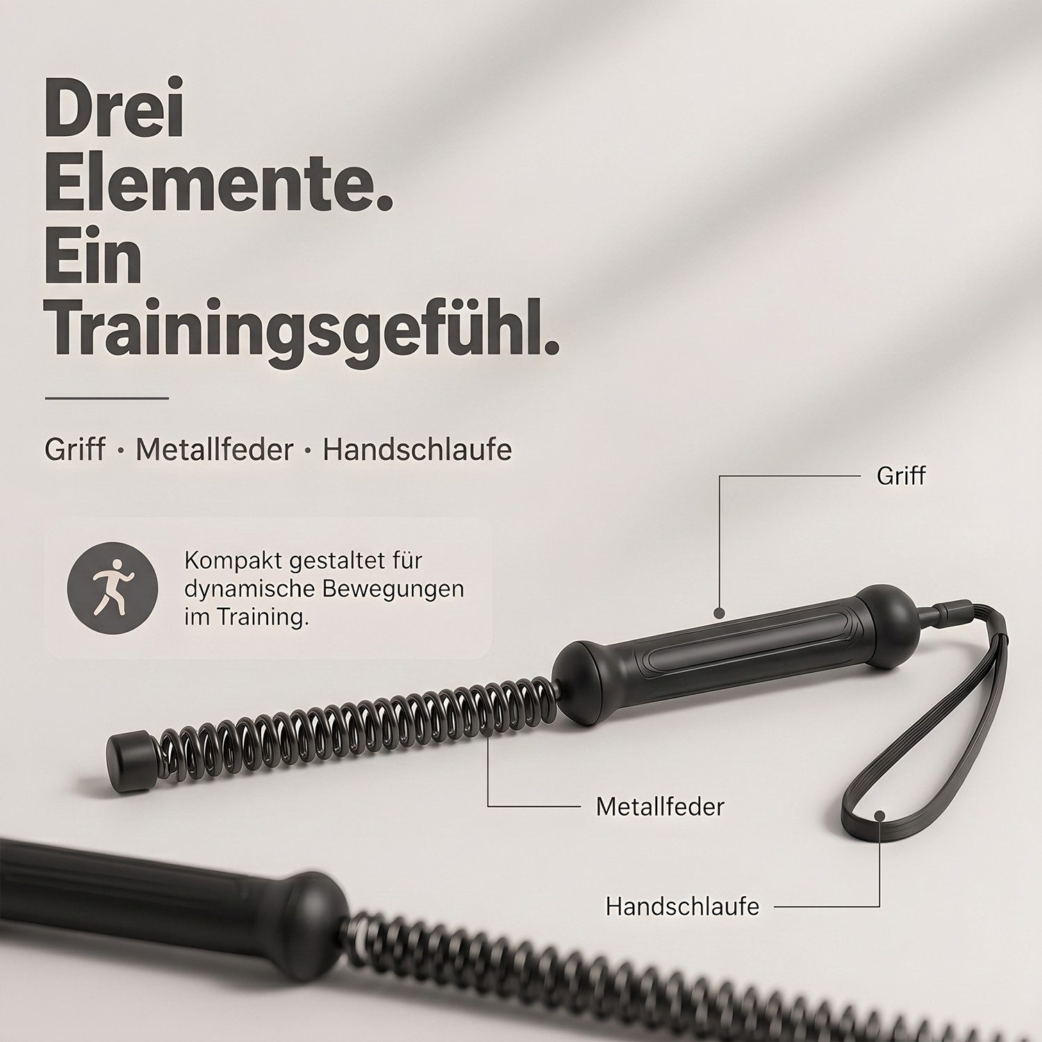 SURFOU Multitrainer 2 Stück Kampfseile für das Fitnessstudio zu Hause robustes Armtrainer, (für Rumpfmuskelaufbau, HIIT und Low-Impact-Aerobic-Training, für Krafttraining, tragbare, schnurlose Kampfseile)