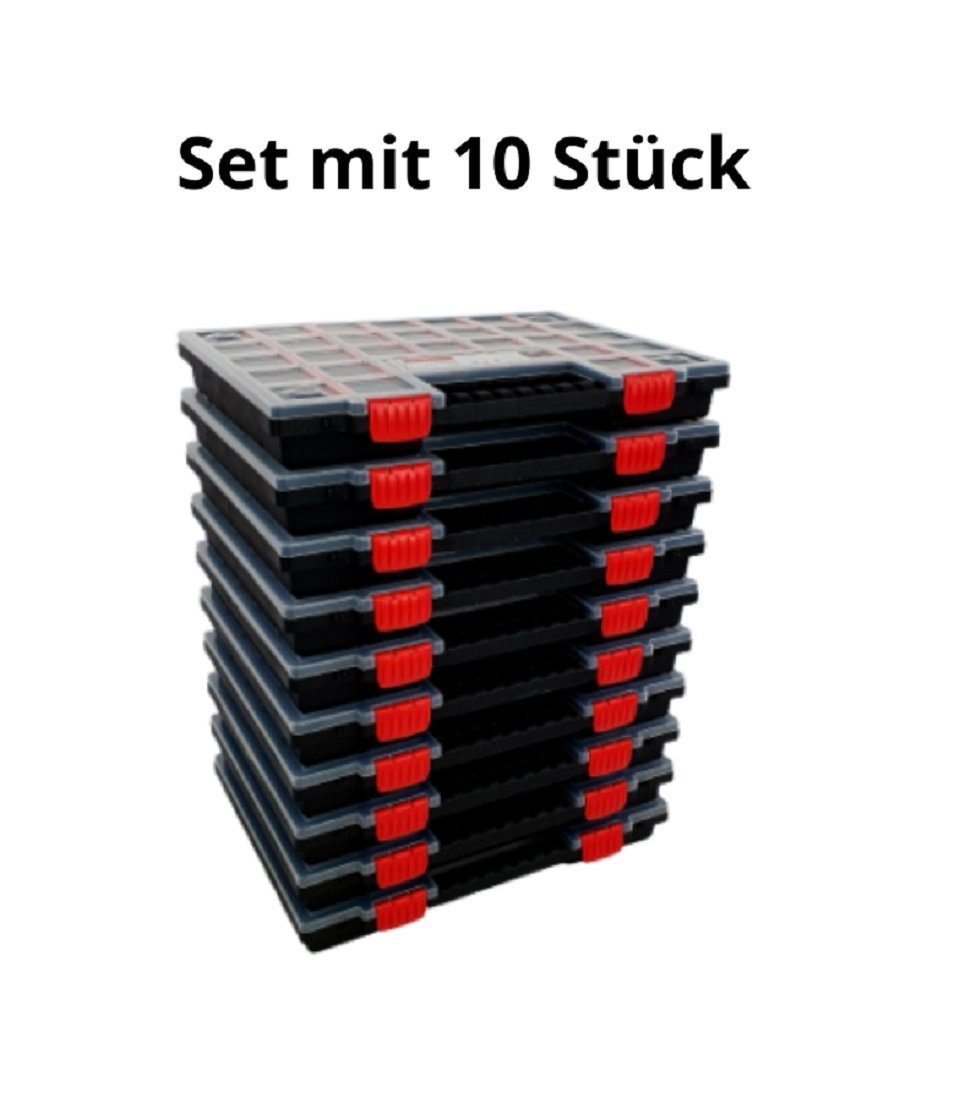 Kistenberg Werkzeugkoffer Sortimentskasten Sortierkasten Werkzeugkasten Organizer Set - 10 Stück (10 St)