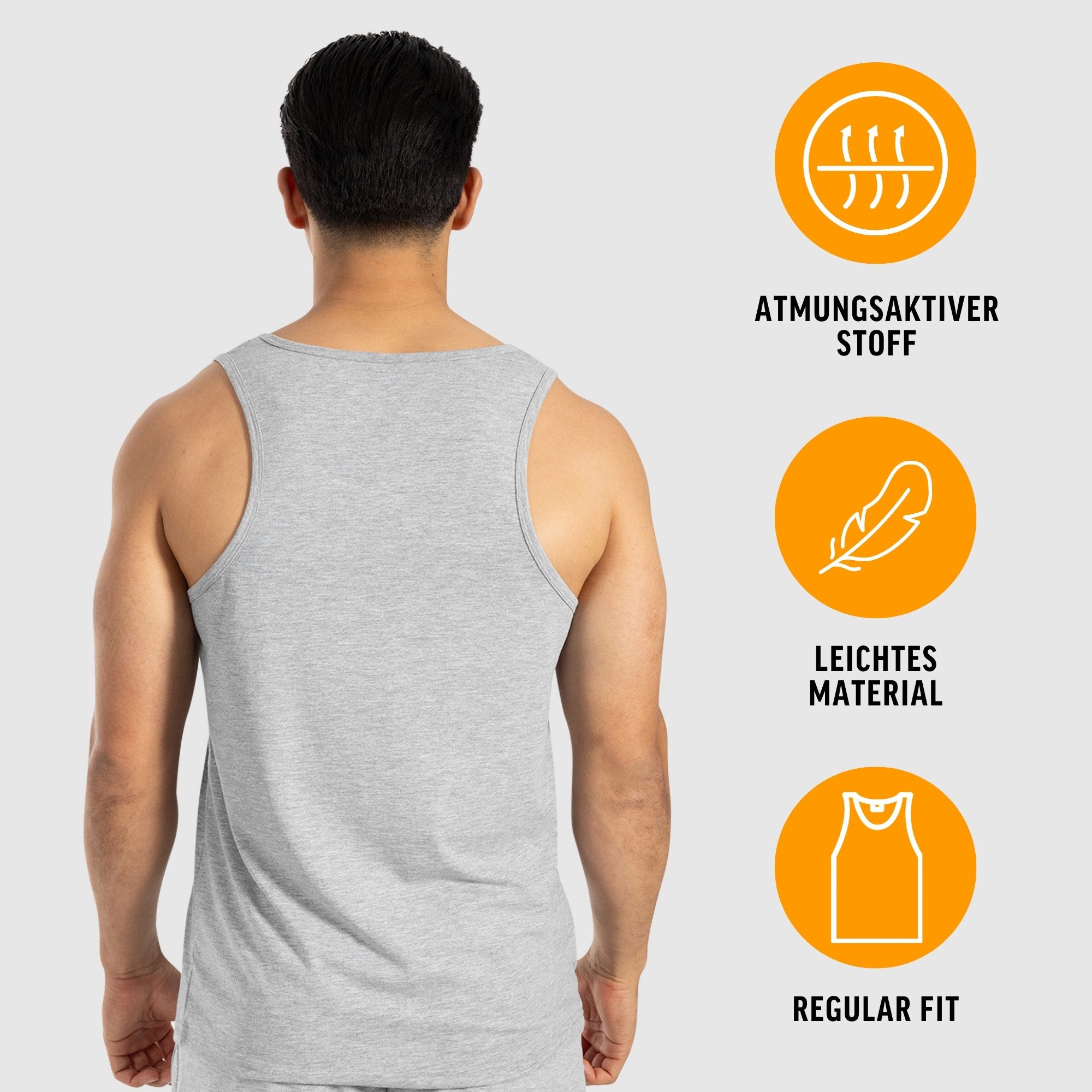 Smilodox Tanktop Arian, ärmelloses Muskelshirt mit Rundhals & Metall-Logo, günstig online kaufen