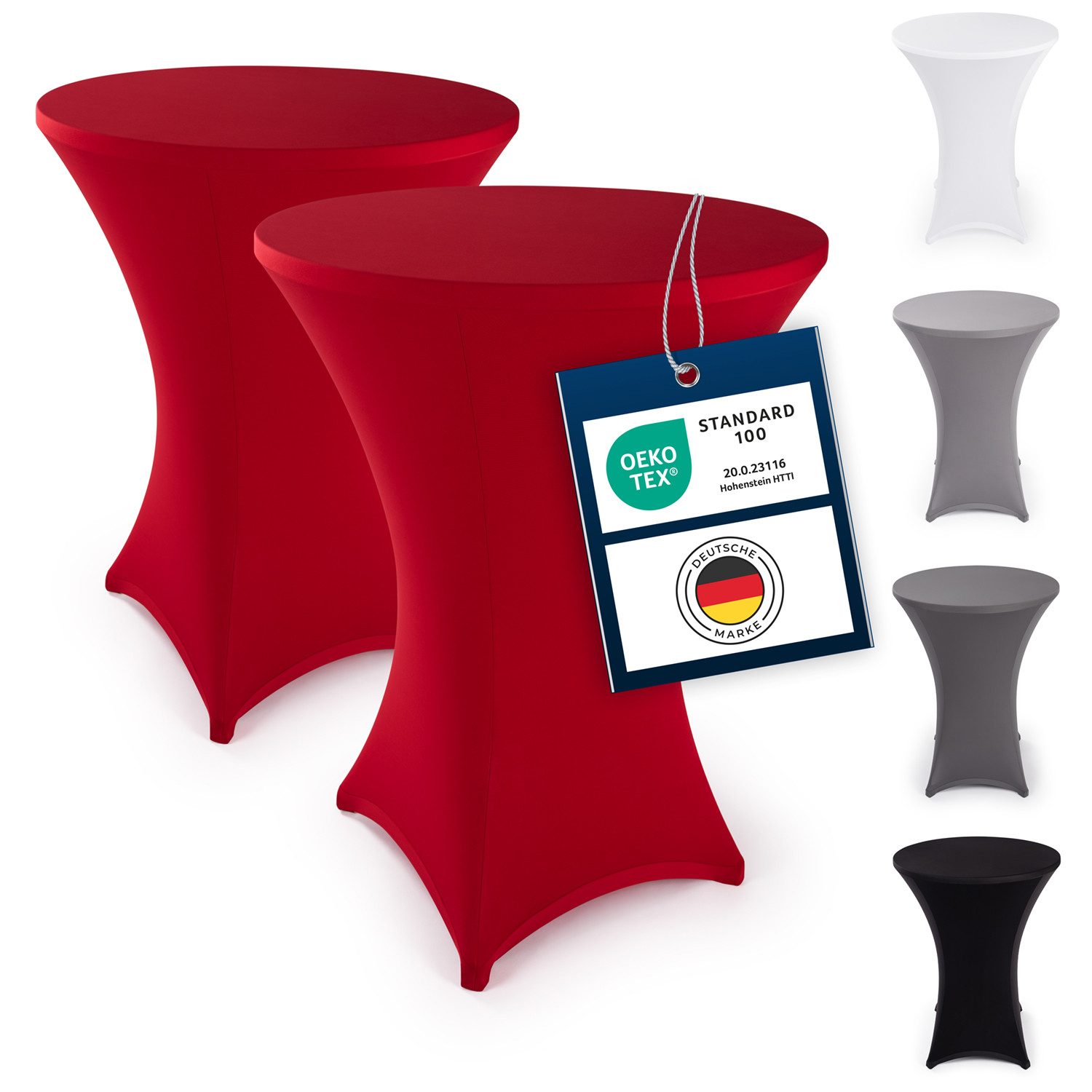 Blumtal Stehtischhusse Stretchbezug Stehtisch Hussen, Elegante Stehtischhusse für Bistrotische