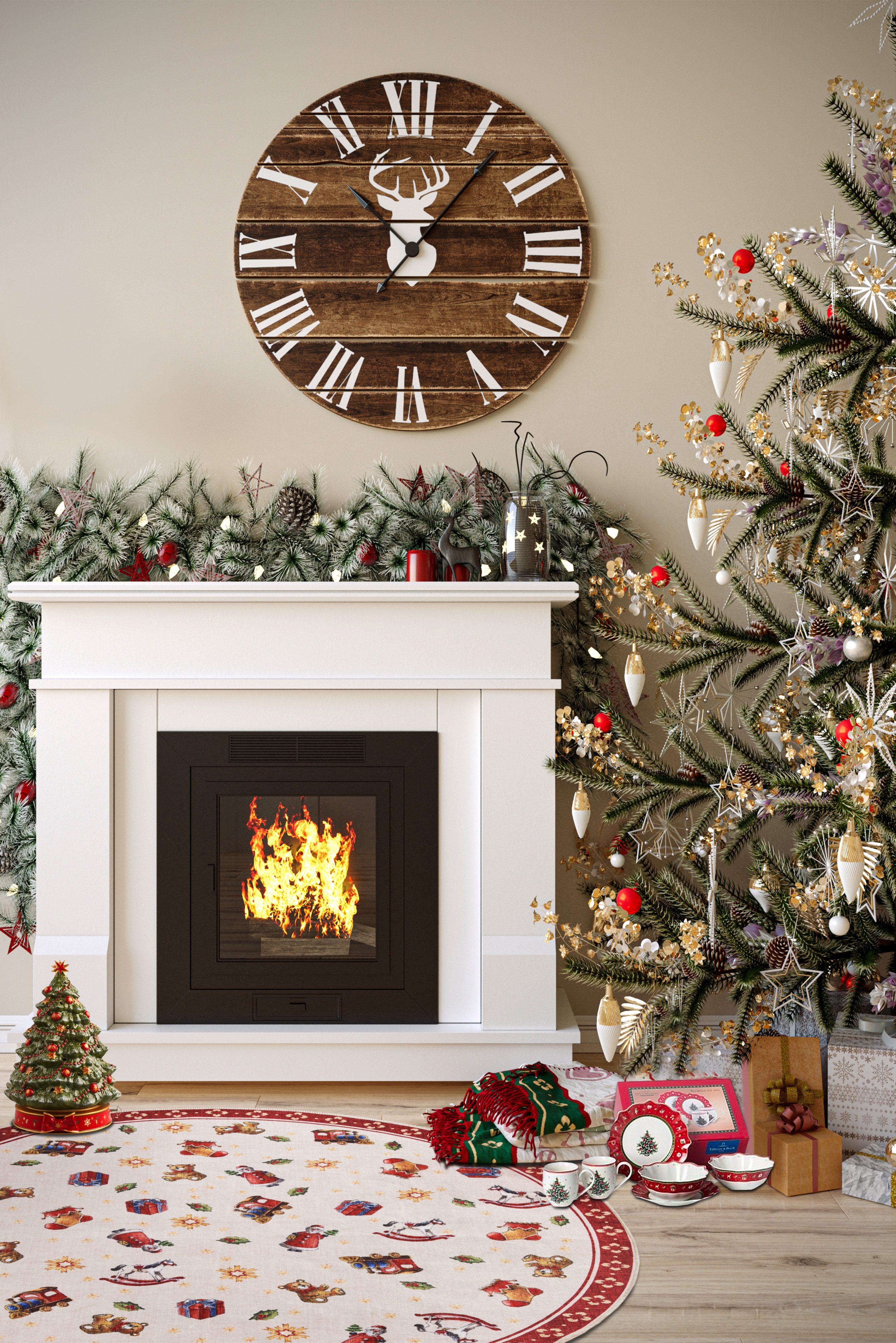 Villeroy & Boch Teppich Nostalgic Toy's Delight, eckig, rund und Läufer, Höhe: 3 mm, Weihnachten, Wohnzimmer, Flur, Geschenk, Toys Delight, Dekoration