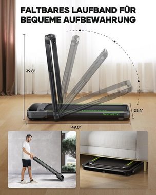 homeTro Laufband (Elektrisches Laufbänder für Zuhause, mit App-Treadmill), Walking Pad bis für Zuhause,unter dem Schreibtisch mit Fernbedienung