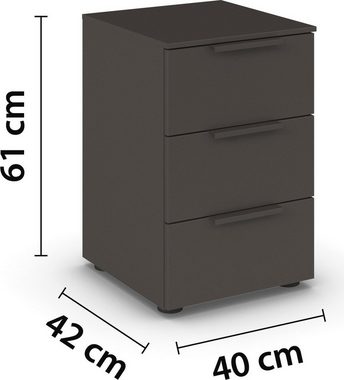 rauch Nachtkommode Flipp, mit 3 Schubladen und Soft-Close-Funktion