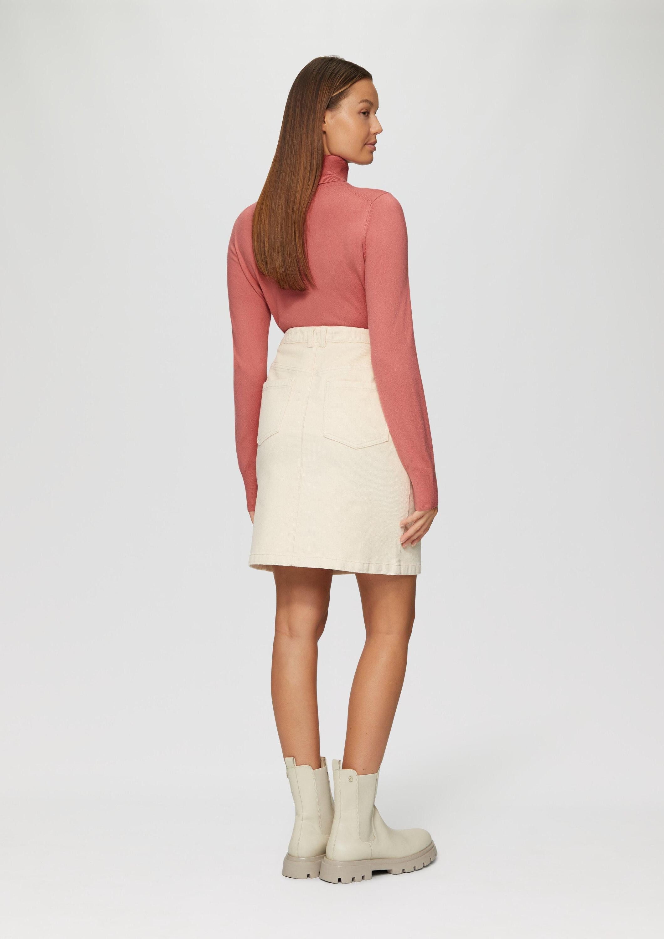 s.Oliver Longpullover Strickpullover Weicher Rollkragenpullover aus Viskosemix