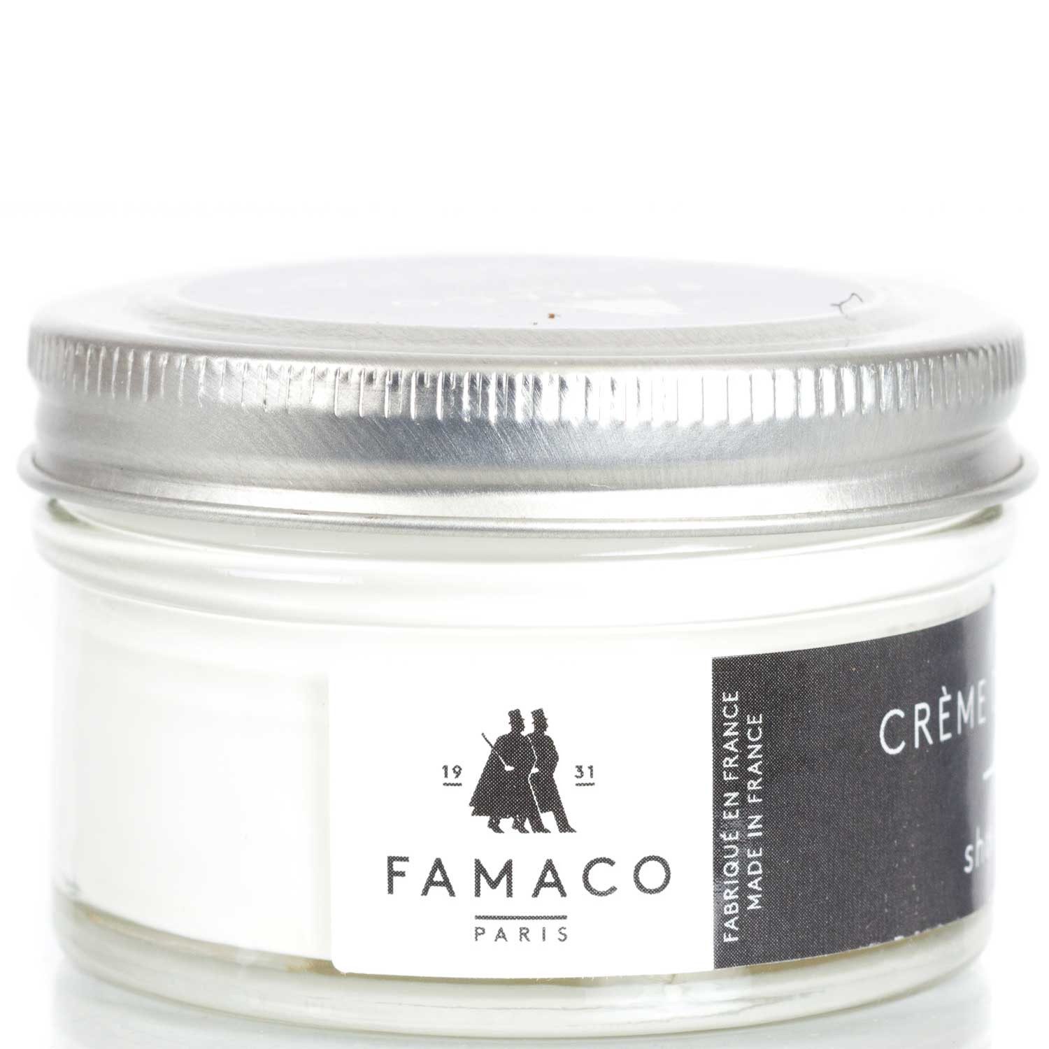Famaco FAMACO Ledercreme Schuhemulsion für Glattleder Blanc Weiss deckend 50 Schuhcreme
