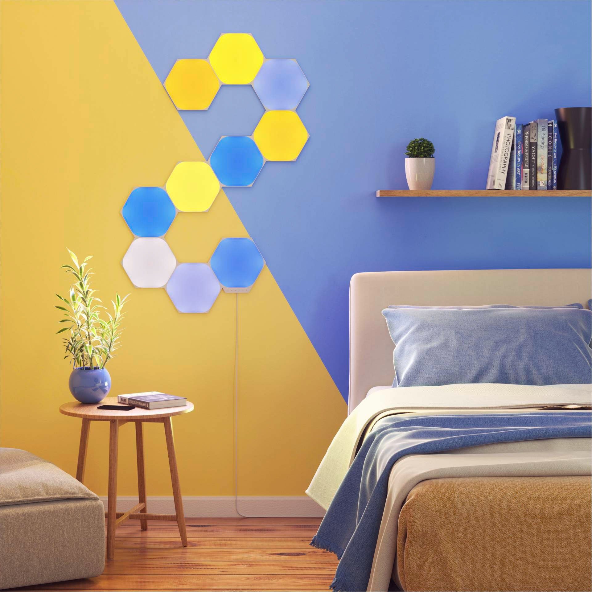 nanoleaf LED Panel Hexagons, Dimmfunktion, LED integriert, Farbwechsler fest