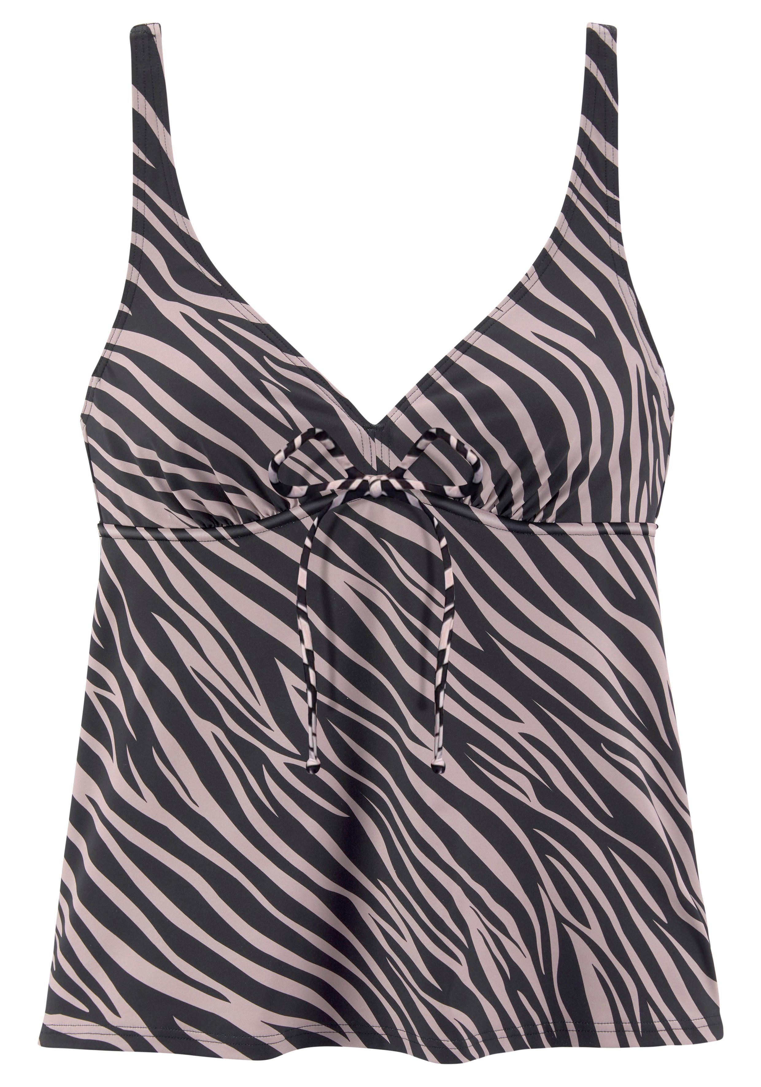 LASCANA Bügel-Tankini-Top Kaa, mit Animal-Design günstig online kaufen