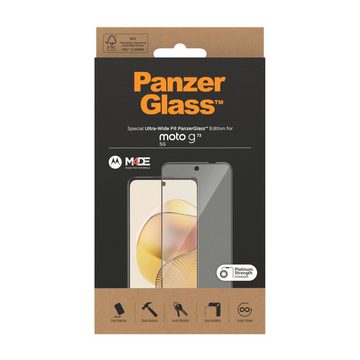 PanzerGlass Screen Protector Ultra Wide Fit für Motorola moto g73 5G, Displayschutzglas