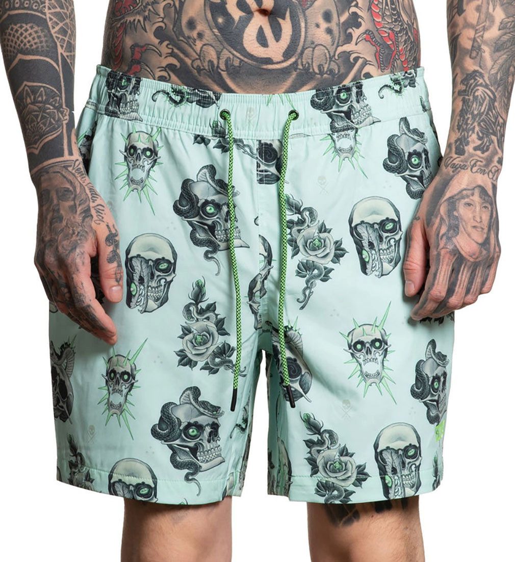 Sullen Clothing Борд-шорты Haubs Tattoo Schädel Schlange Badehose