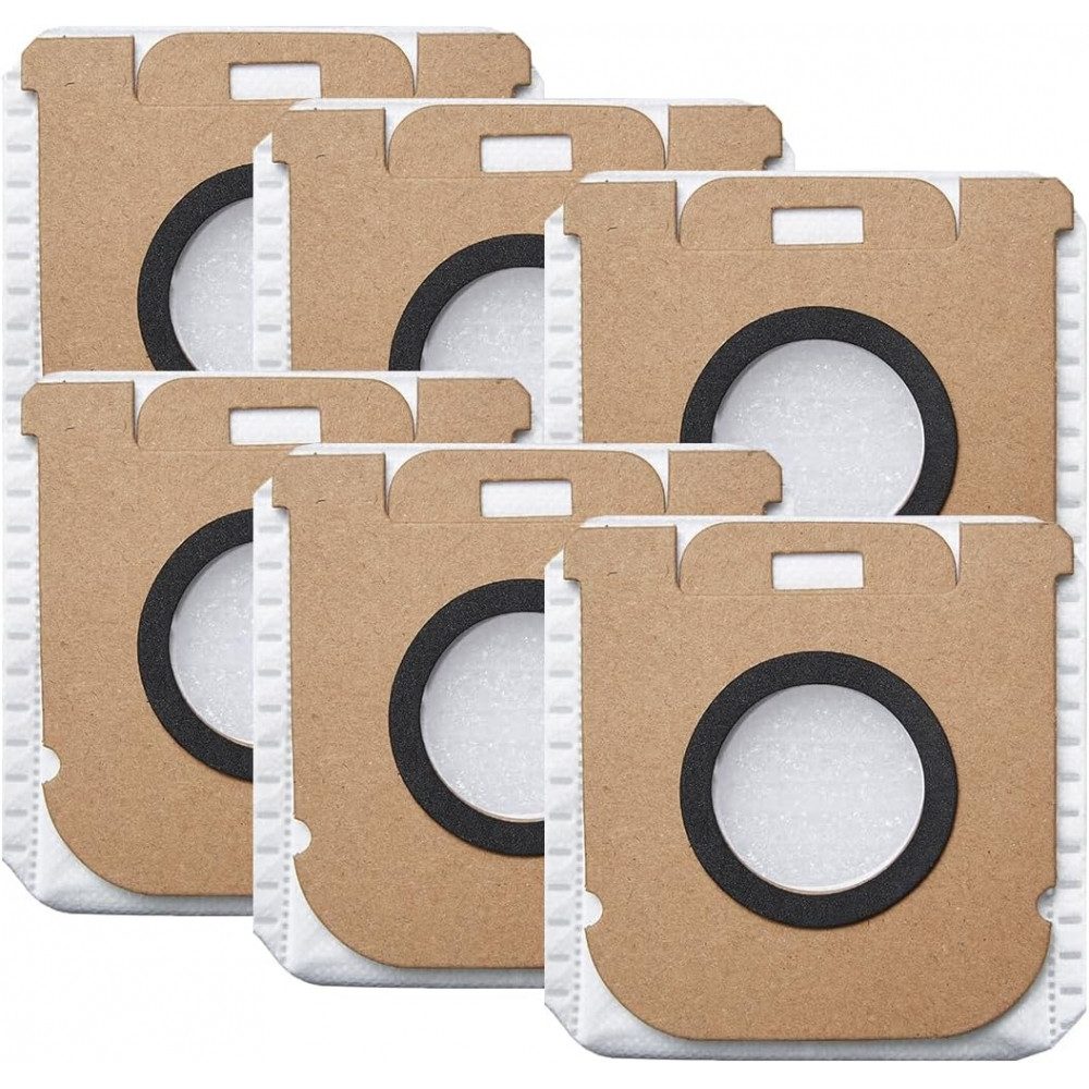 Dreame Staubsaugerbeutel - Staubsaugerbeutel 6er Pack - braun/weiß, passend für Dreame