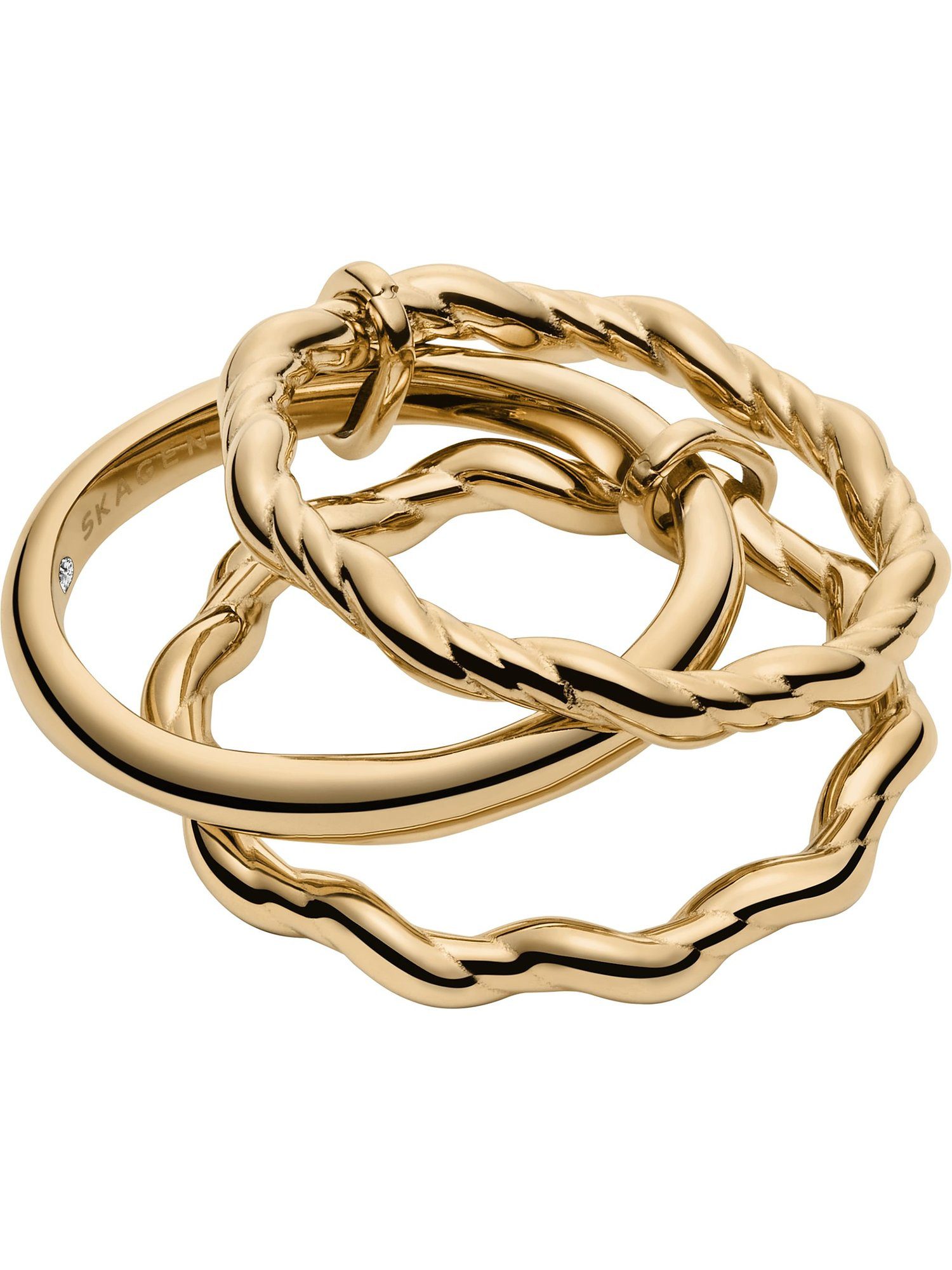 SKAGEN Fingerring Skagen Damen-Damenring Edelstahl