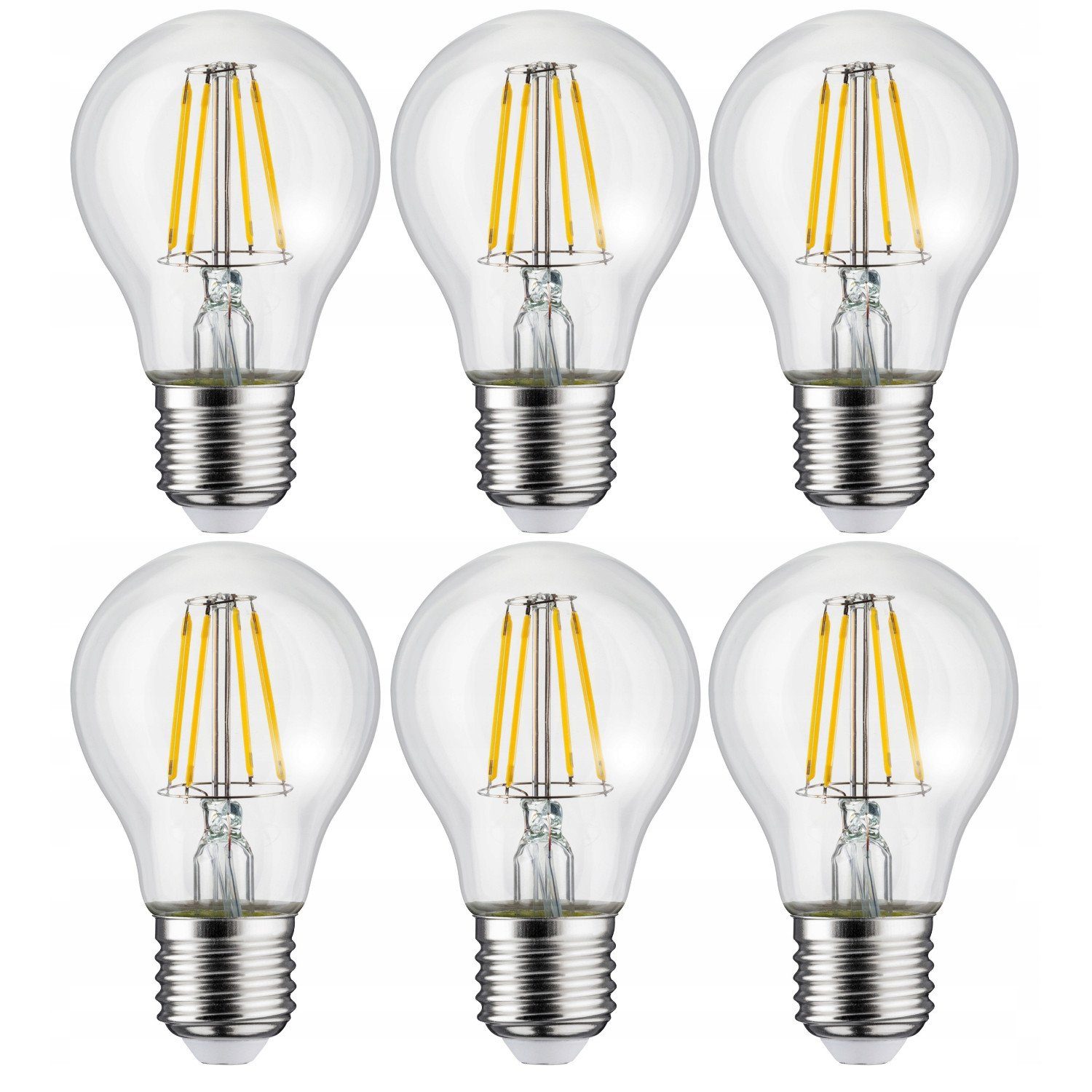 Maclean LED-Leuchtmittel MCE280 WW, E27, 6 St., Warmweiß, Retro Edison Filament Glühbirne Vintage Warmweiß