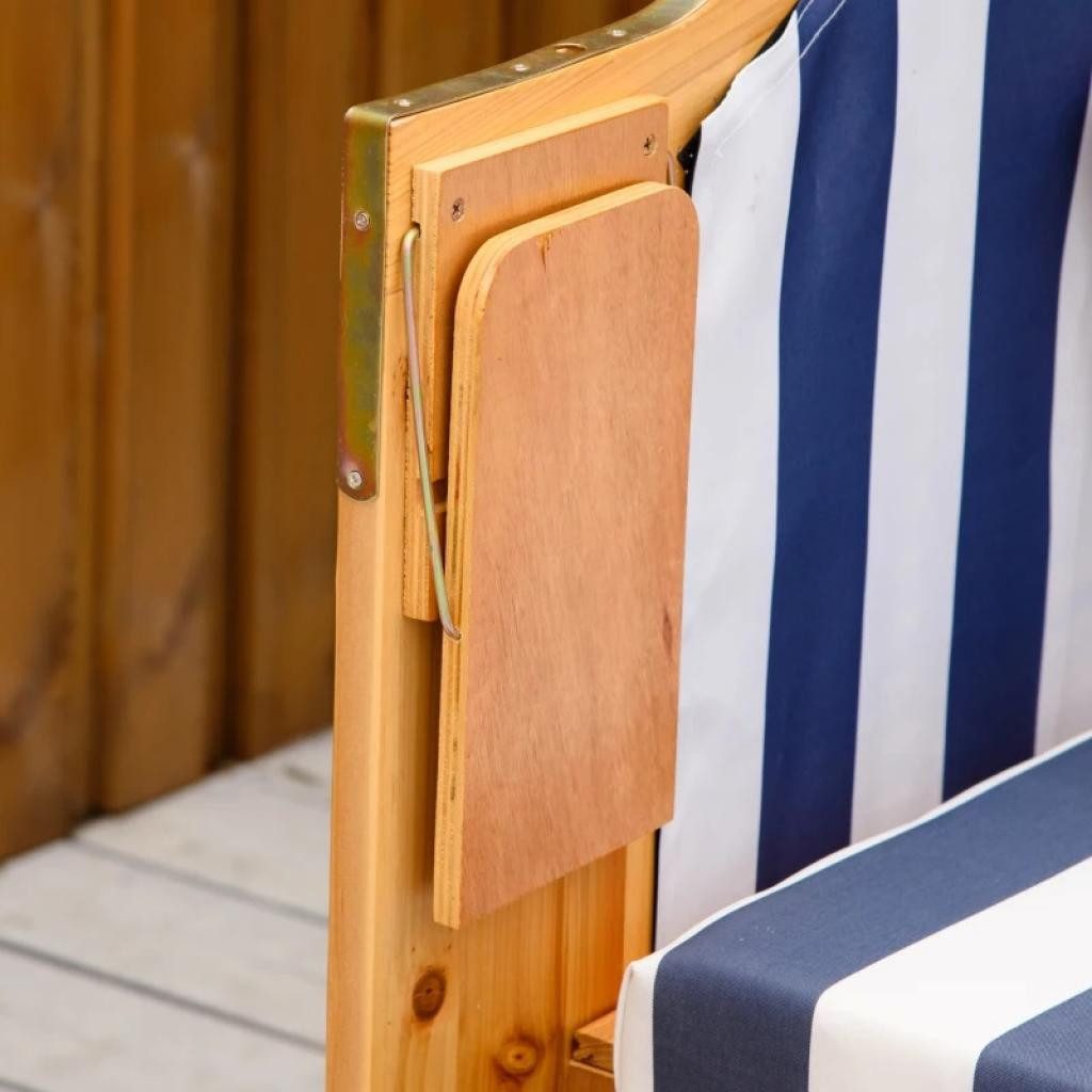 PureHaven Strandkorb 118x79x150 cm für 2 Personen inkl. Rücken- und Sitzkissen
