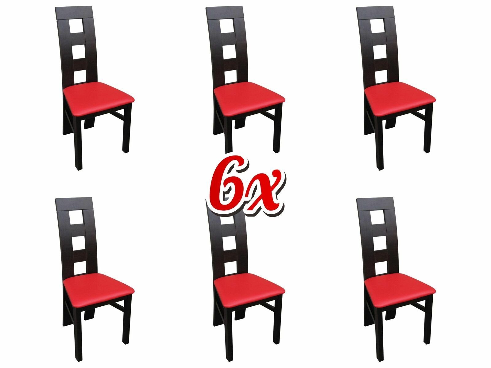 JVmoebel Stuhl, Design Set 6x Sessel Stuhl Stühle Gastro Esszimmer Stoff
