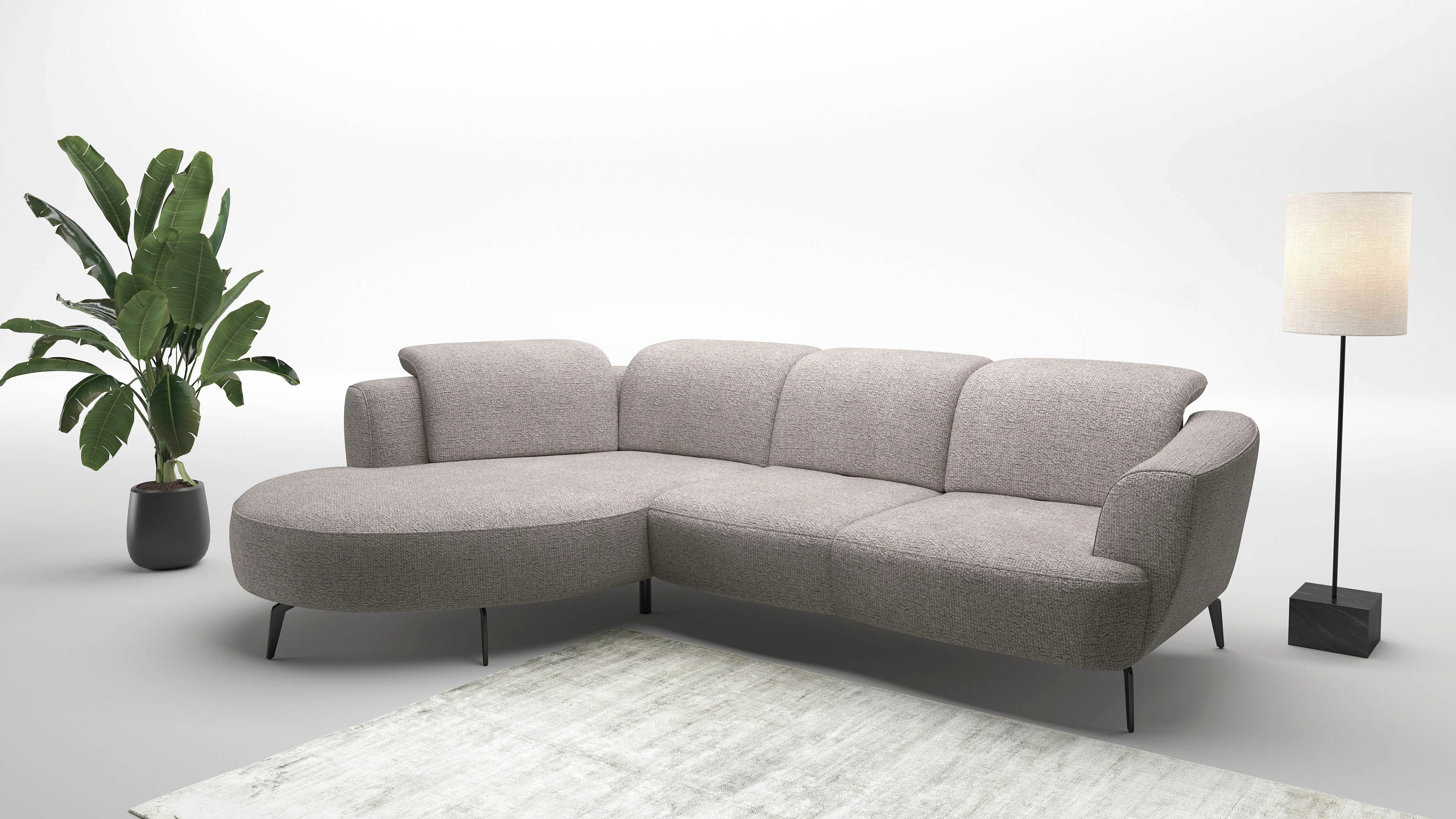 sit&more Ecksofa Zoe, ink.Sitztiefenverstellung, wahlweise mit Kopfteilverstellung