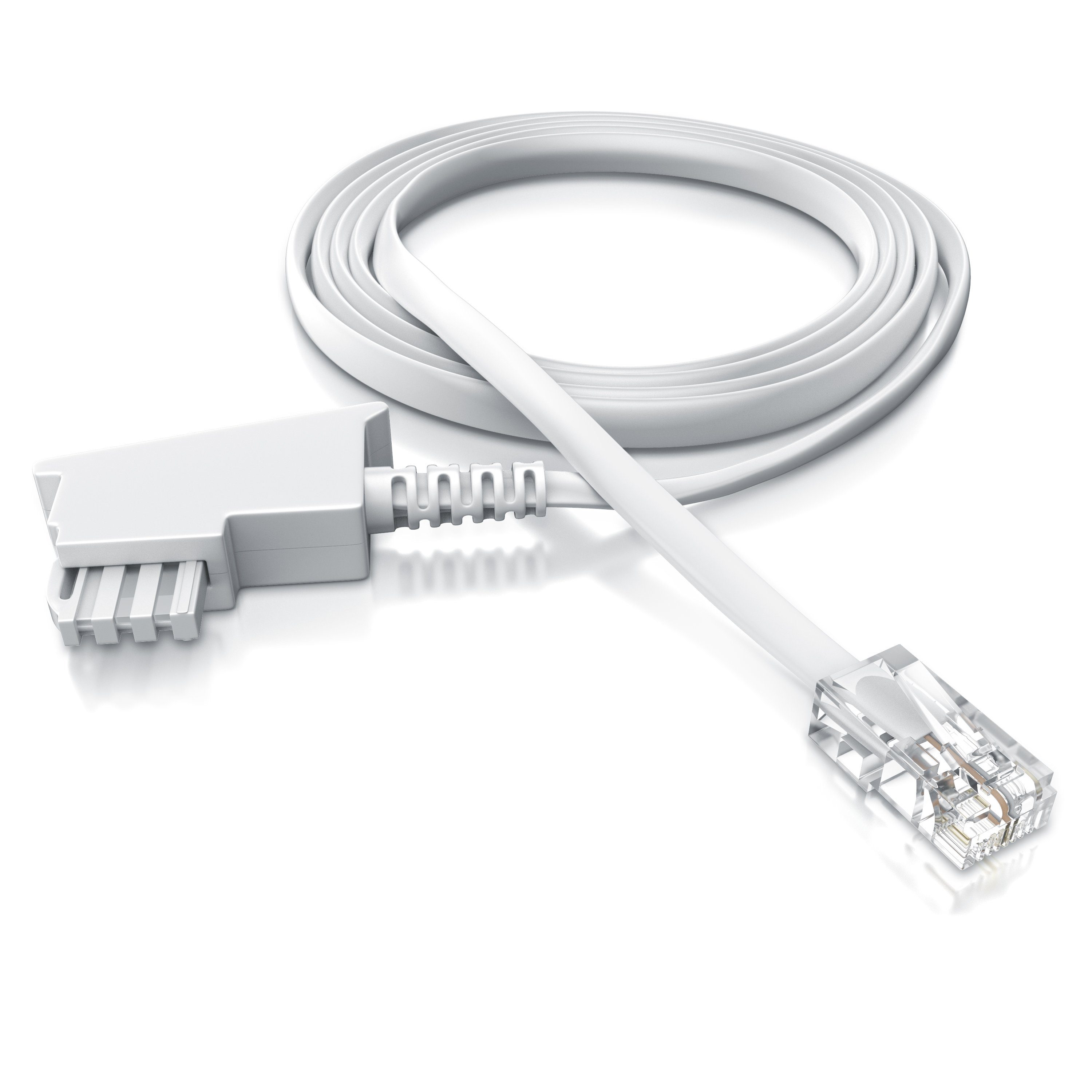 CSL Anschlusskabel Router an Telefondose Routerkabel - 0,5m Telefonkabel, TAE-F, RJ-45 (Ethernet) (50 cm), TAE-F auf RJ45, für Router, Fritzbox und Telefondose, – Bild 2 von 5