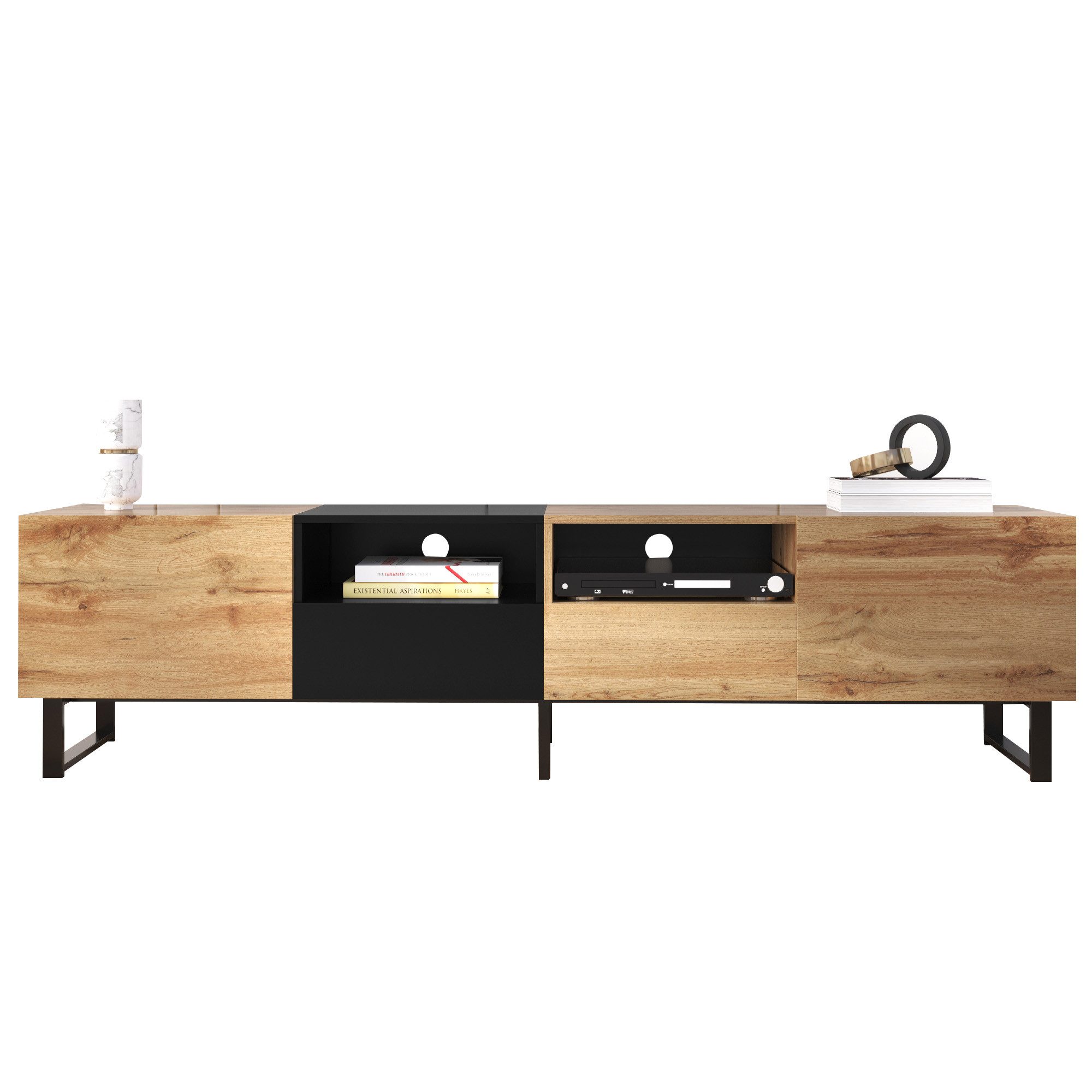 Lowboard Wildeiche TV-Board mit vier Schubkästen