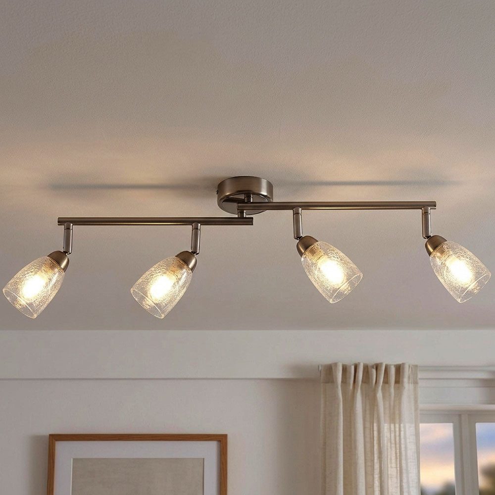 GLOBO LIGHTING LED Deckenleuchte, Leuchtmittel inklusive, Warmweiß, LED Deckenleuchte Wohnzimmerlampe Spotleiste