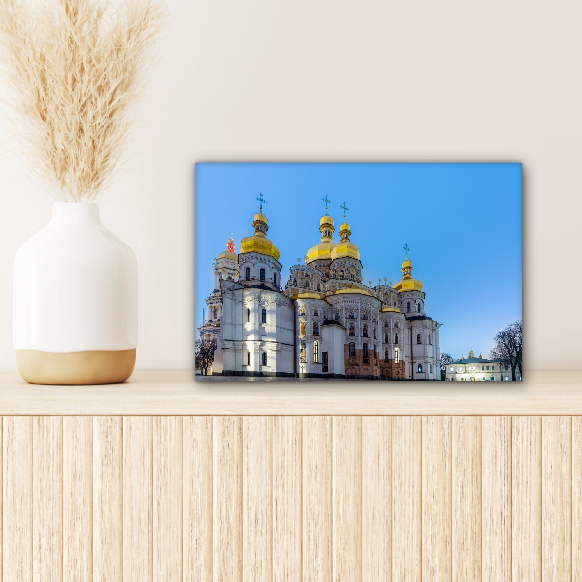 Wandbild St), Kiew - 30x20 Wanddeko, - Leinwandbild OneMillionCanvasses® Kathedrale Leinwandbilder, Ukraine, Aufhängefertig, cm (1