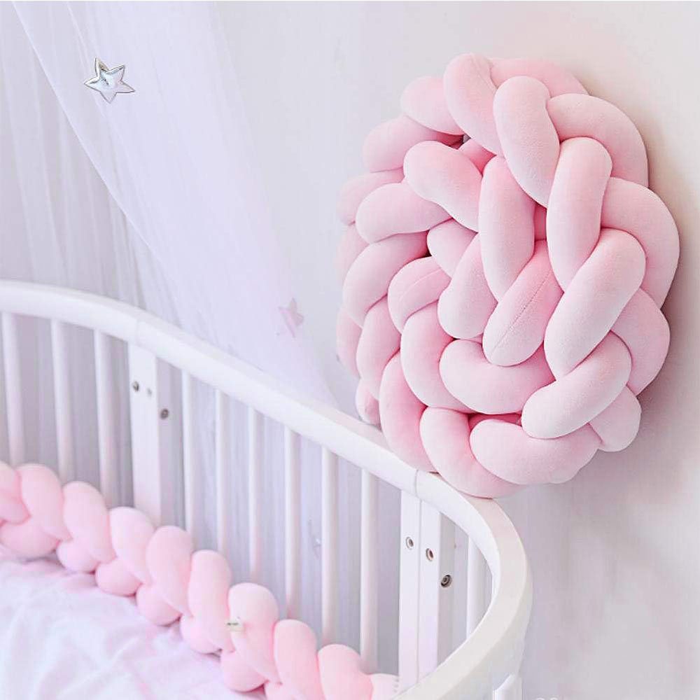 NUODWELL Nestchenschlange Twist Weave Baby Kopfschutz Bettumrandung günstig online kaufen