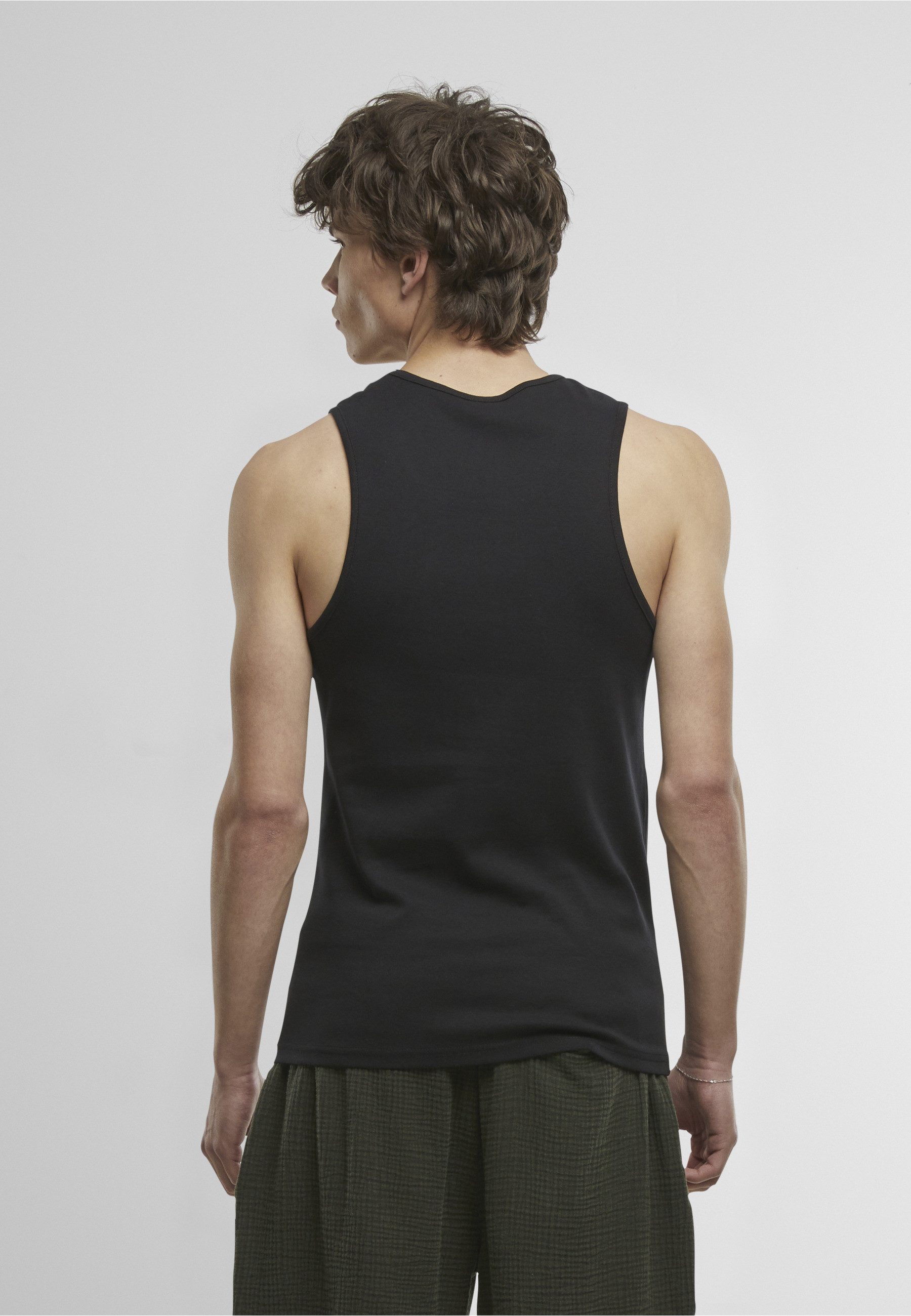URBAN CLASSICS Tanktop Urban Classics Ribbed Undershirt 2-Pack (1-tlg)