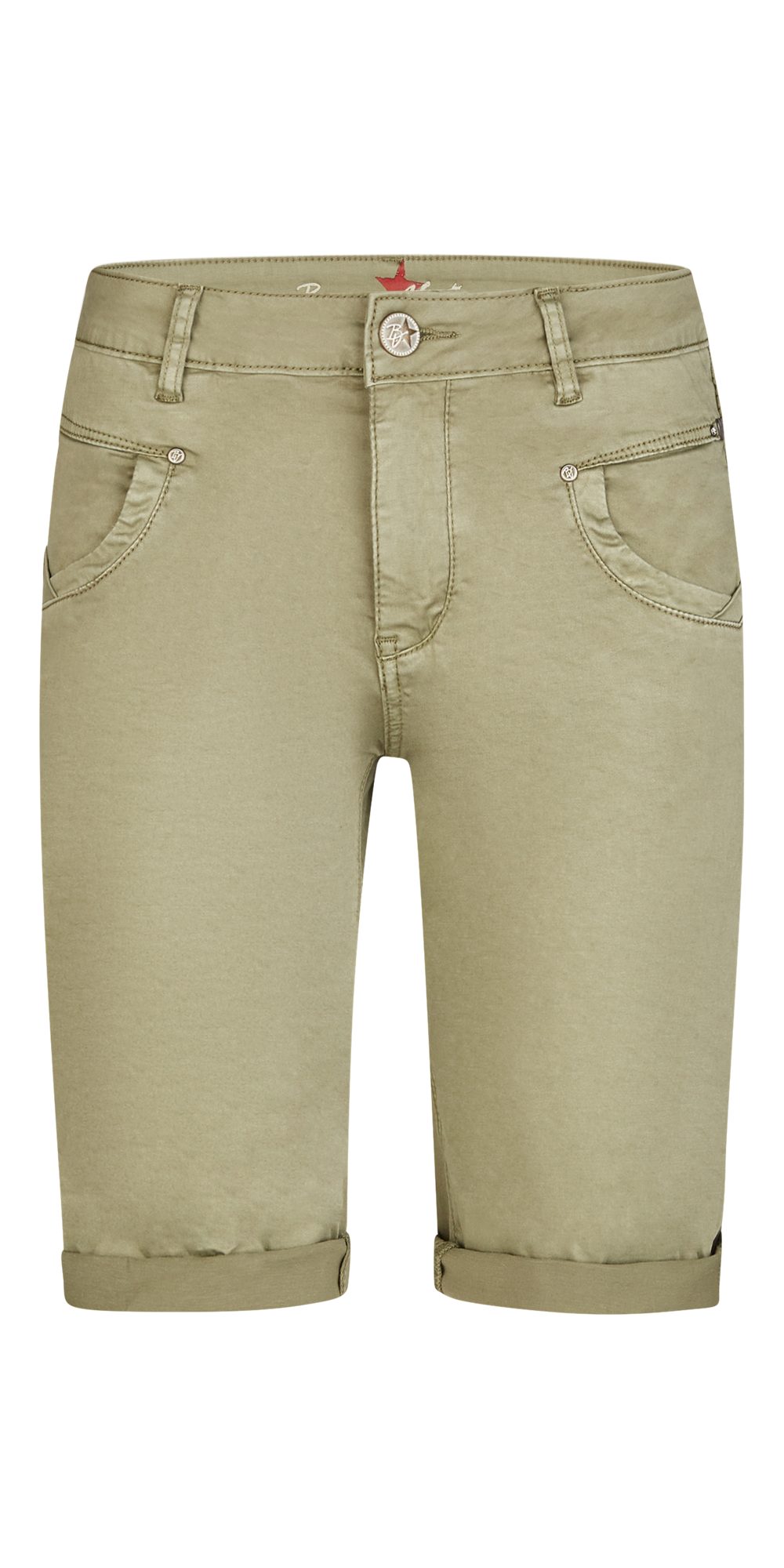 Buena Vista Stretch-Jeans BUENA VISTA ANNA C SHORT aloe 888 B5861 4003.7143 - Stretch Twill
