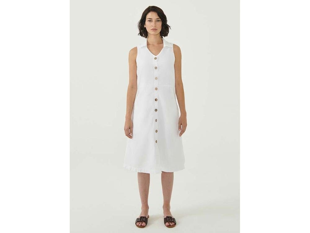 Jerseykleid ORGANICATION Bio-Damen-Midi-Kleid mit Kragen