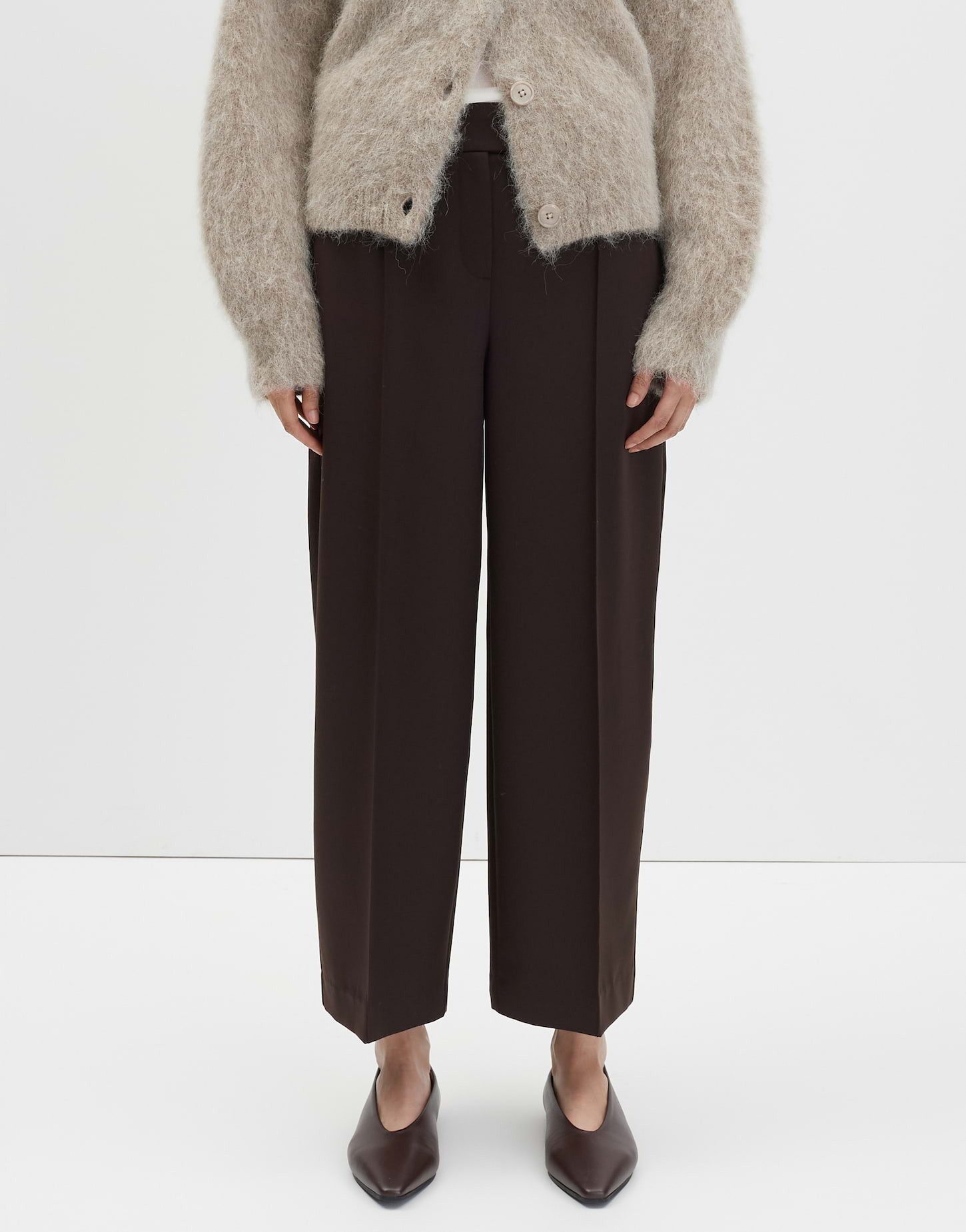 someday Stoffhose CISILIA DECODED in feiner Mélangeoptik Mid Rise, Cropped, günstig online kaufen