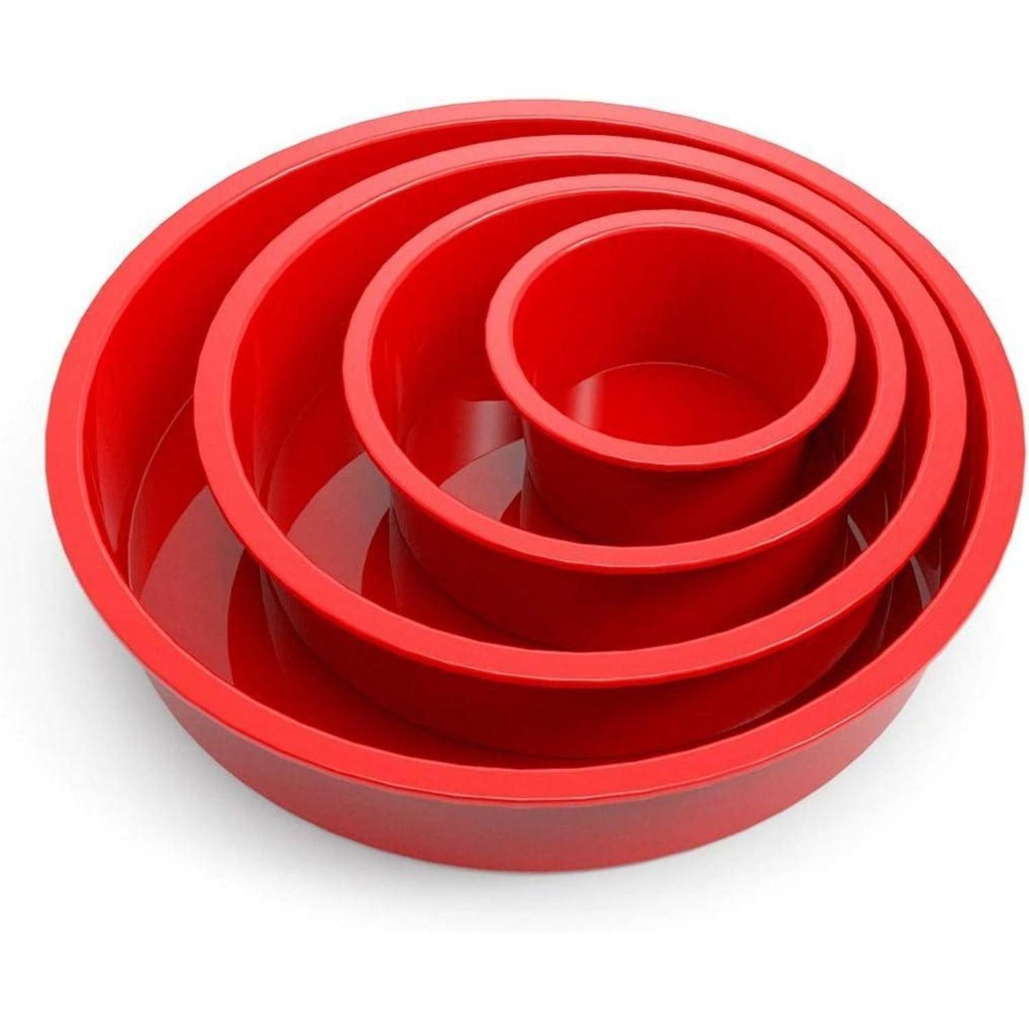 Silikonform Silikon Backform Set für Schichtkuchen, Käsekuchen, Regenbogenkuchen