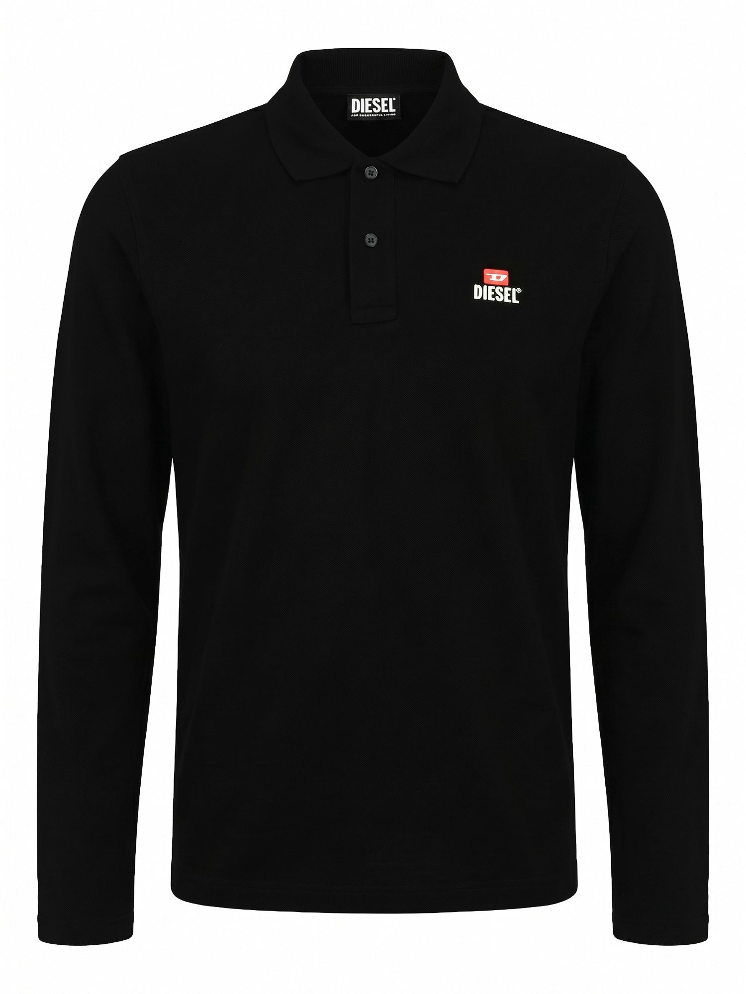 Diesel Poloshirt Slim Fit Langarmshirt aus Baumwolle Pique - T-SMITH-LS-OUT