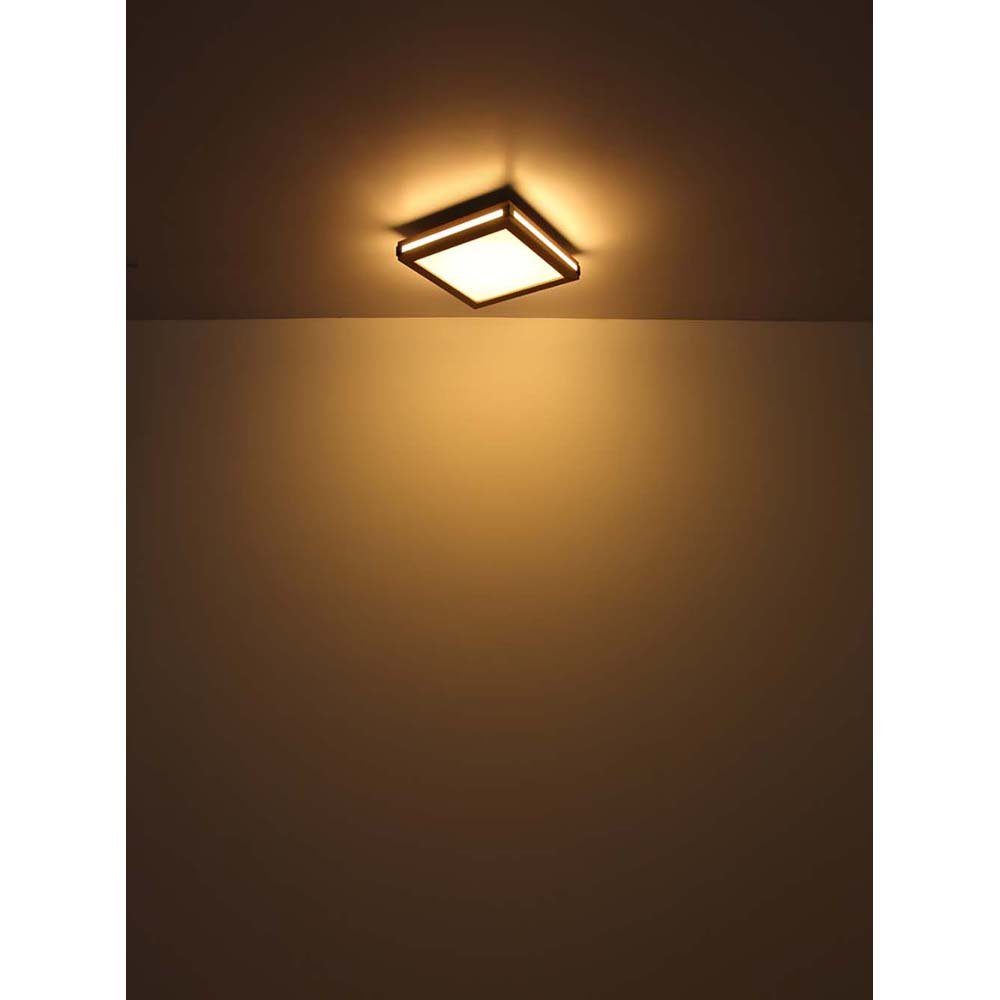 Deckenleuchte, L Holzoptik LED Deckenleuchte 3 Wohnzimmerlampe Lichtmodi Deckenlampe LED Globo