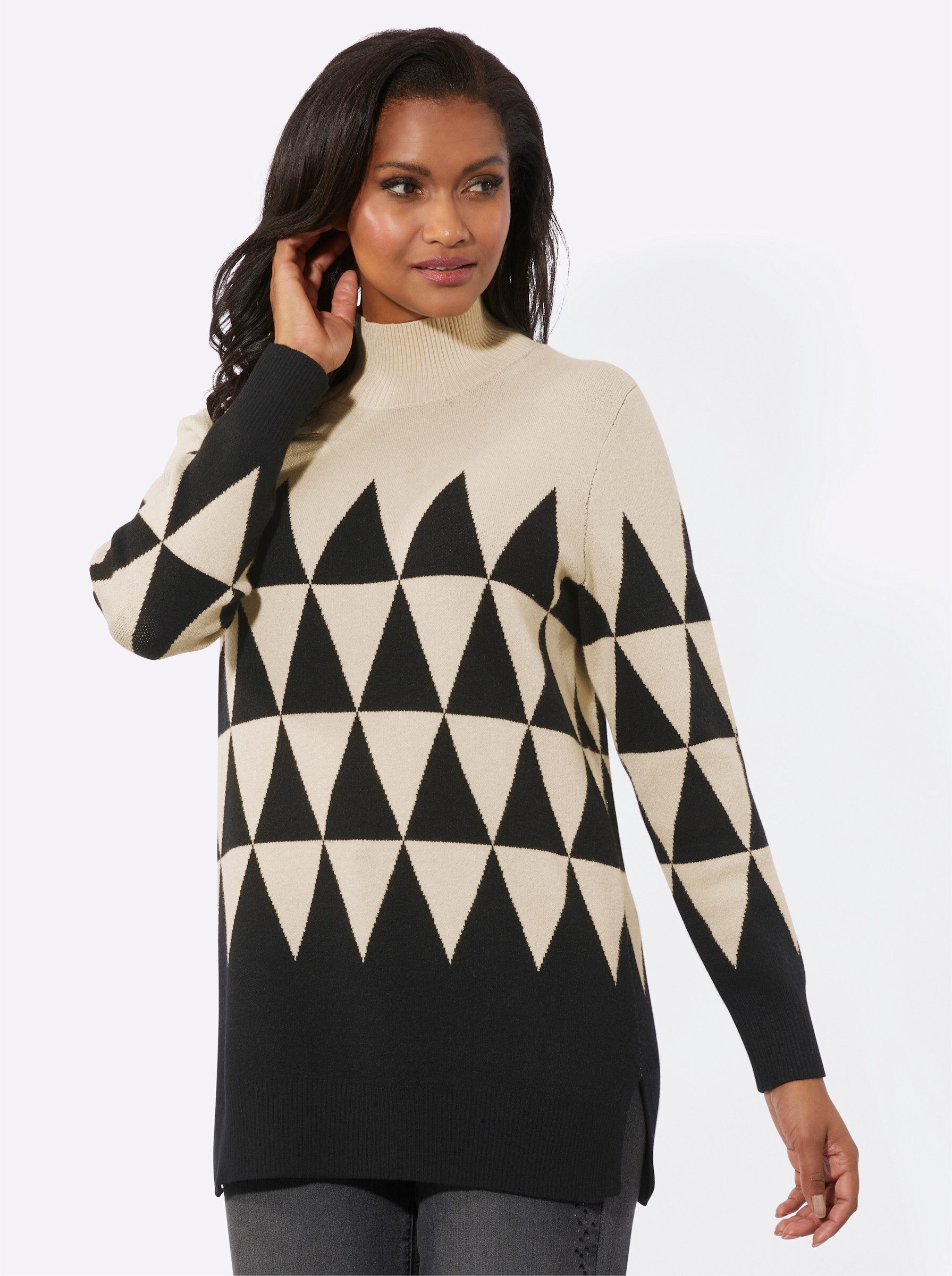 Strickpullover Longpullover