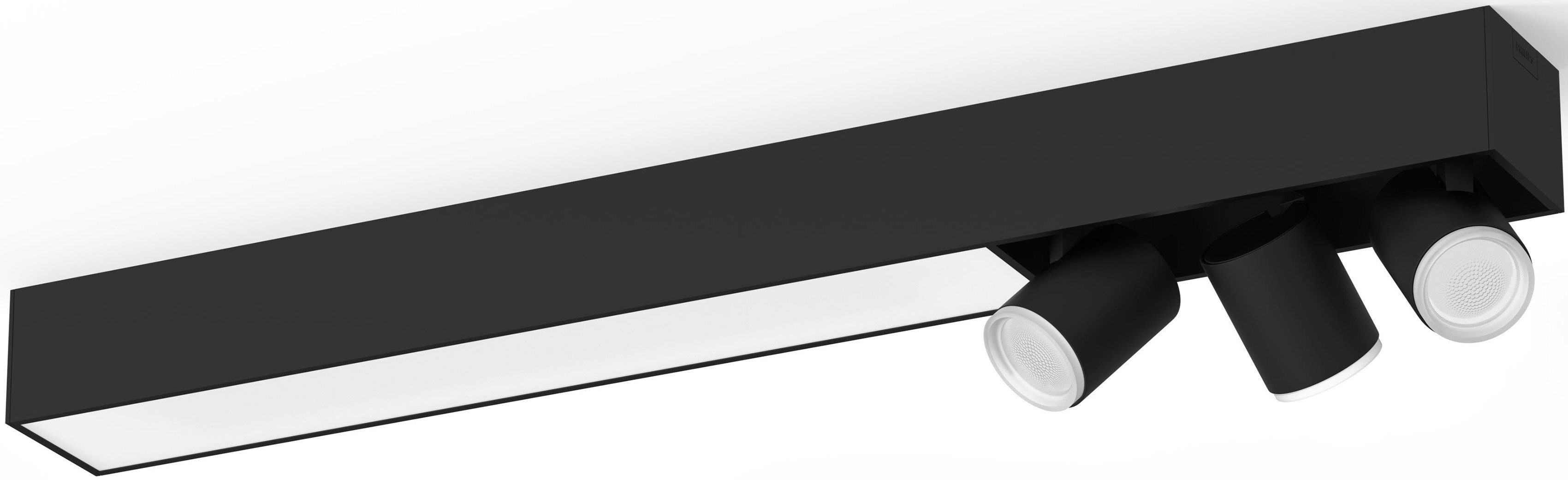 Philips Hue LED Deckenspot Centris, LED wechselbar, Farbwechsler, Individ. Lampeneinstellungen mit der Hue App, Lampen einzeln anpassbar | Deckenstrahler