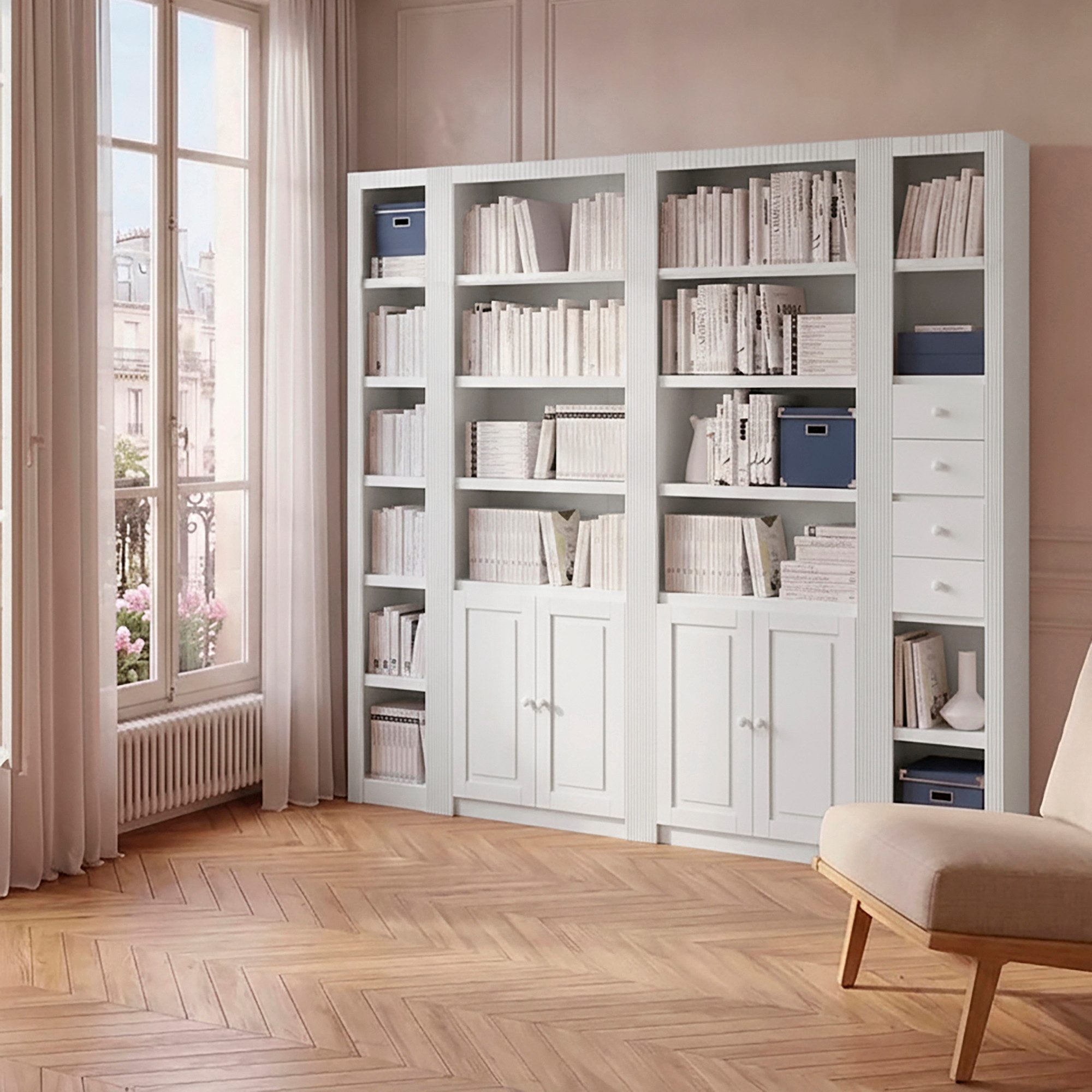 OTTO home Raumteilerregal Bergen, (8-tlg) Breite 255 cm