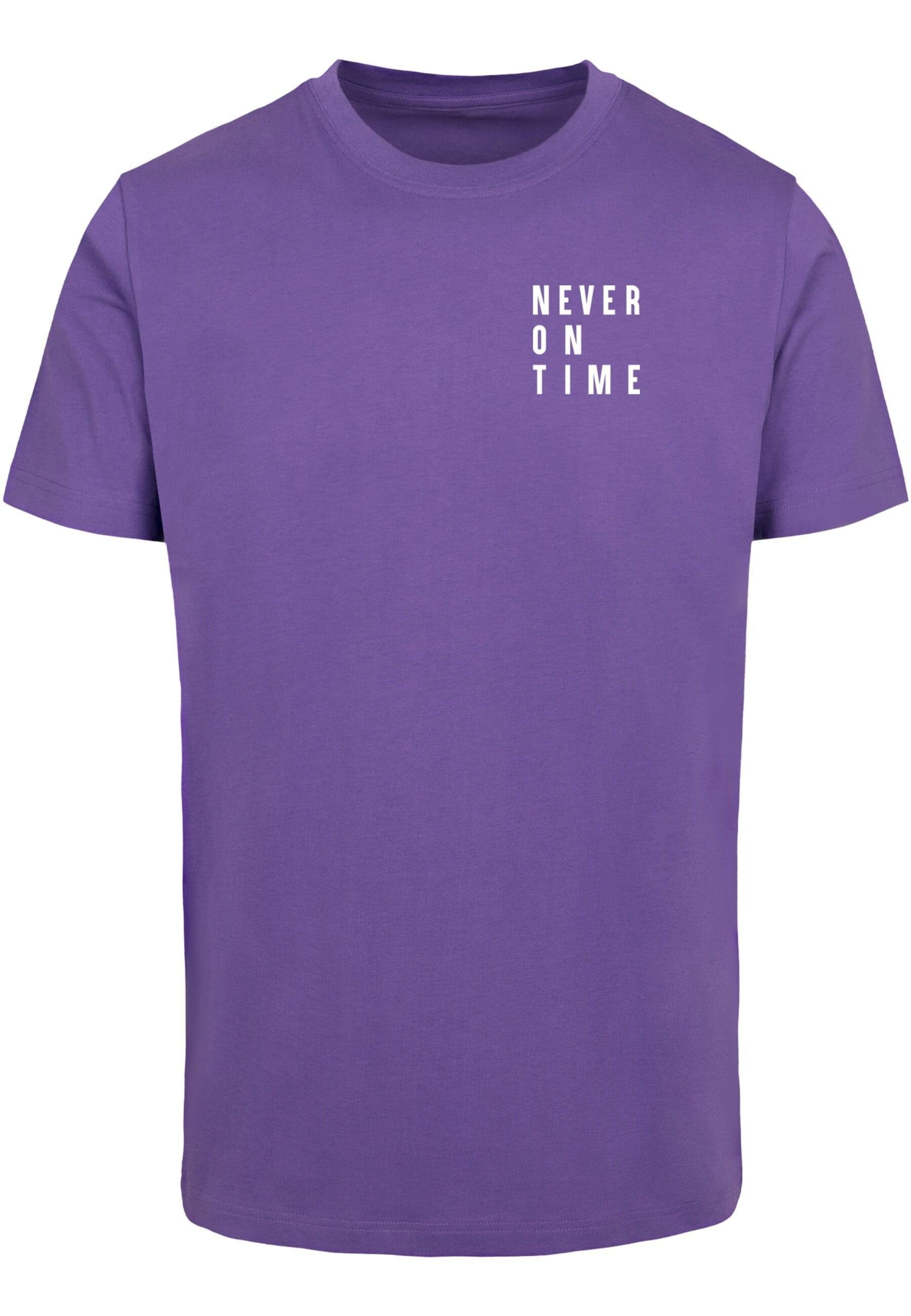 Time ultraviolet Kurzarmshirt Damen On Never Tee MisterTee (1-tlg)