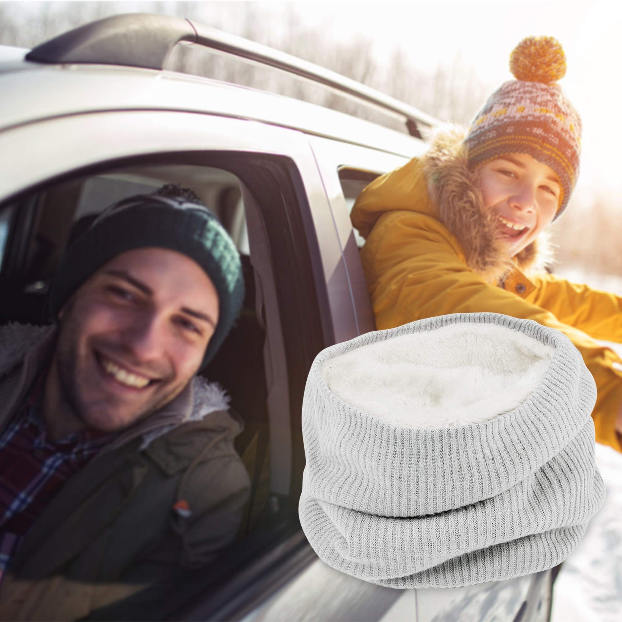 Coonoor Modeschal Fleece Schal Winter Loop Strickschal Schlauchschal, valen günstig online kaufen