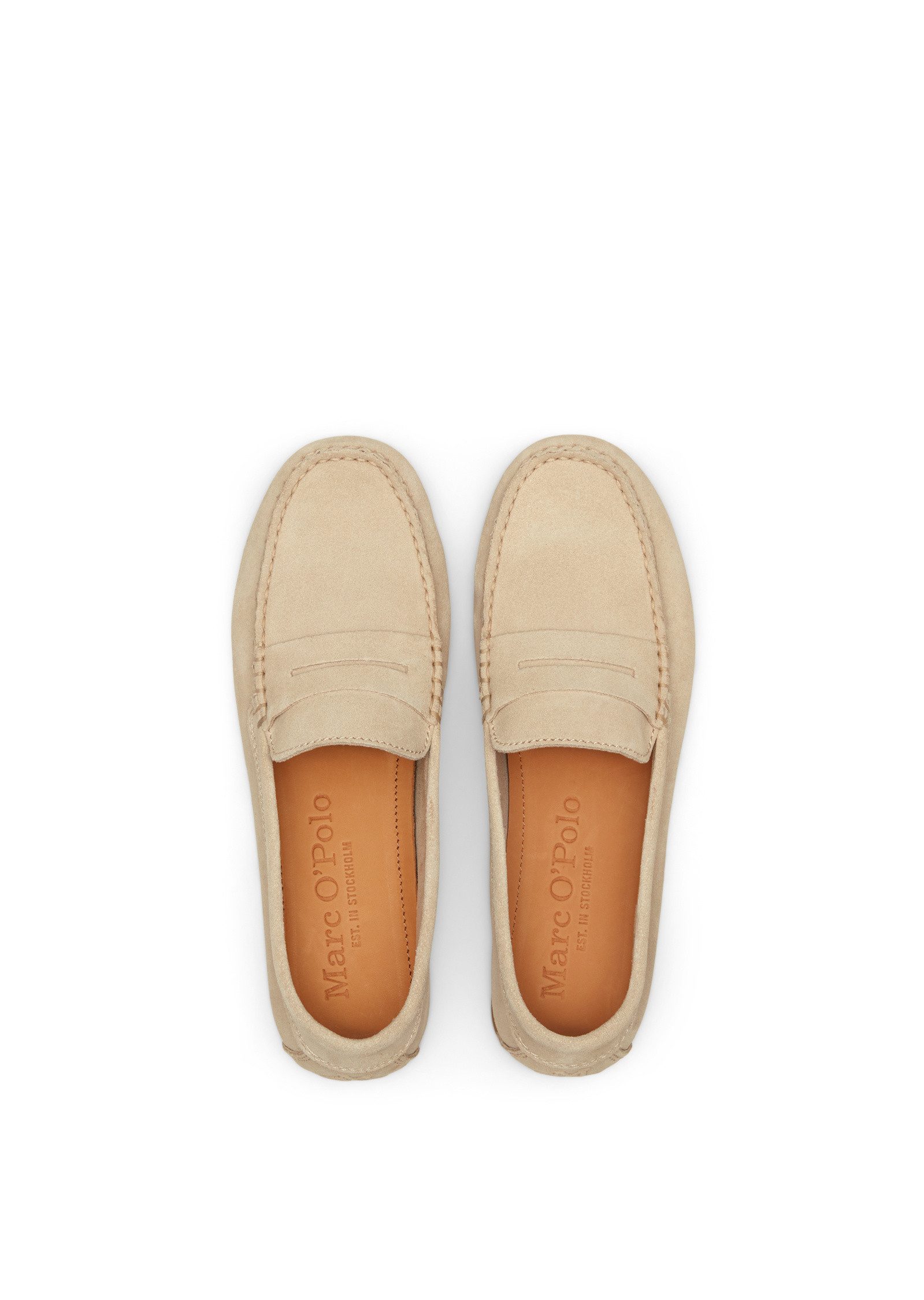 Marc O'Polo aus Velours-Rindleder Mokassin