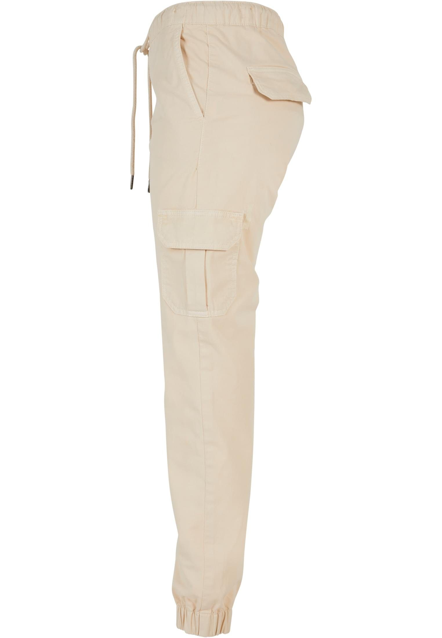 Waist High Pants (1-tlg) whitesand Cargo Jogging Cargohose URBAN CLASSICS Ladies Damen