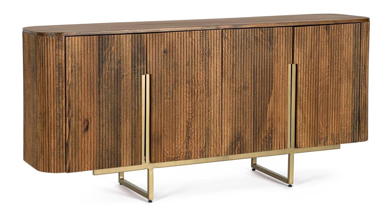 Feeling4Home Sideboard Vilas aus Mangoholz, 4 Türen