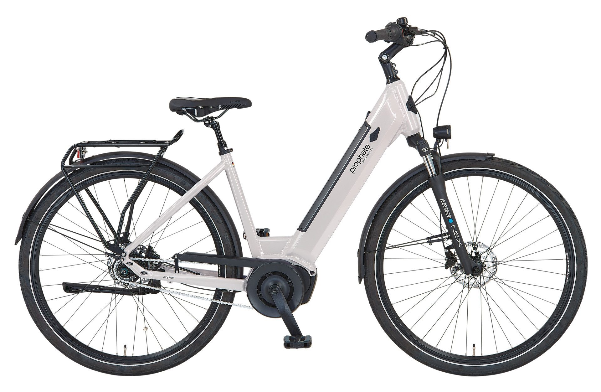Prophete E-Bike Cityrad Prophete Geniesser 3.3, 7 Gang Shimano Nexus Schaltwerk, Nabenschaltung, Mittelmotor, 360 Wh