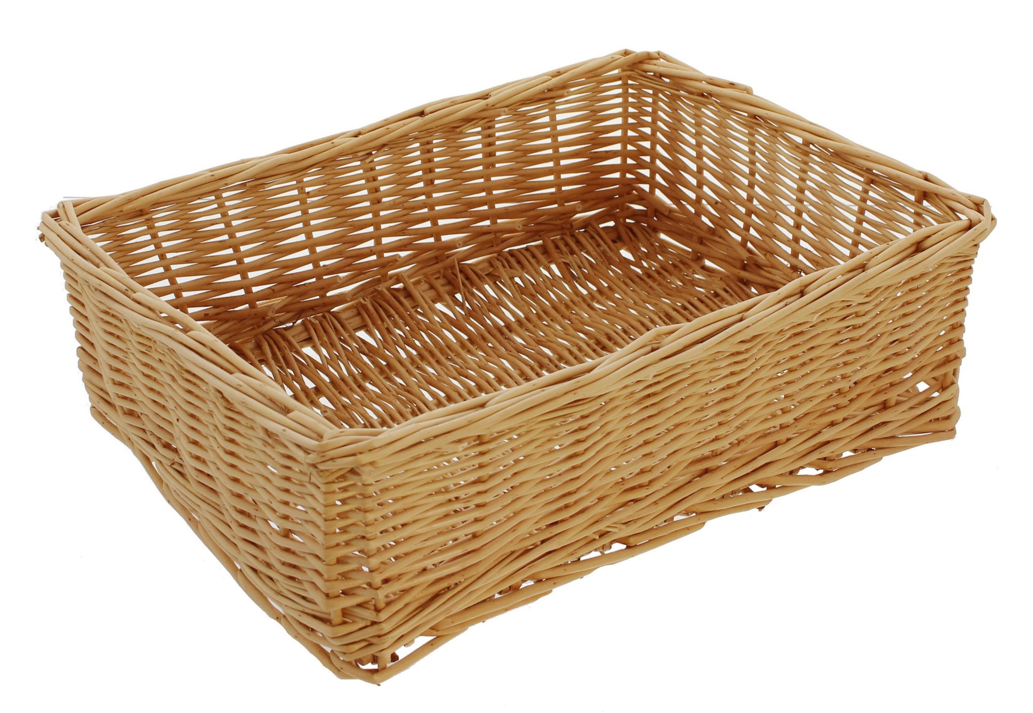 Allzweckkorb Regalkorb aus Weide, 40x30 cm, Aufbewahrungskorb