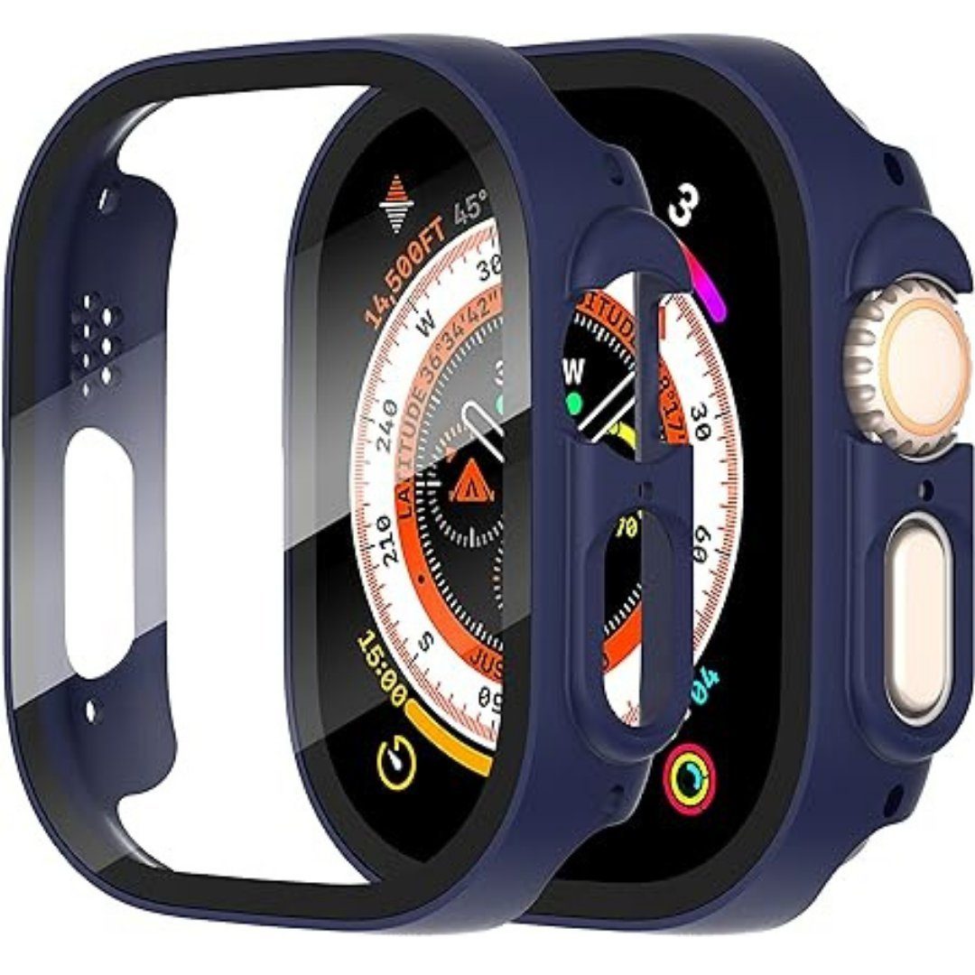 SmartUP Smartwatch-Hülle 2X Hülle für Apple Watch Ultra 3 / Ultra 2 / Ultra 49mm Case Display 49mm, kompletter Rundumschutz