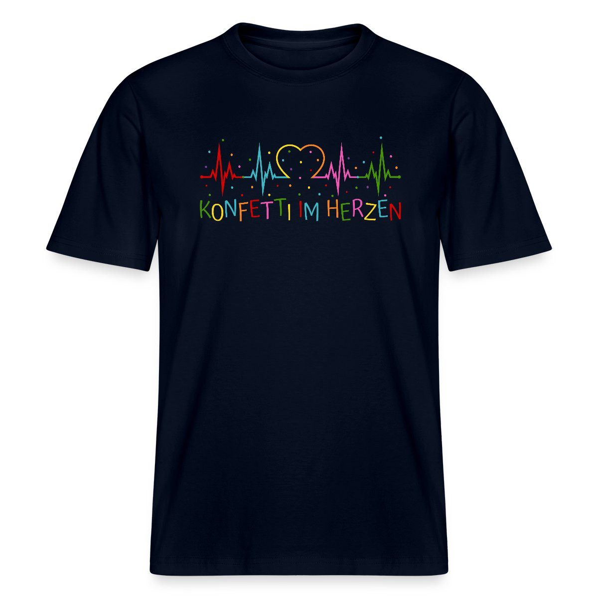Spreadshirt T-Shirt Konfetti im Herzen Herzschlag günstig online kaufen