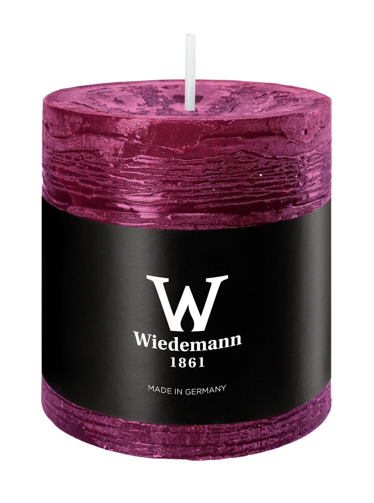 Wiedemann Kerzen Rustic-Kerze Durchgefärbte Stumpenkerzen Berry
