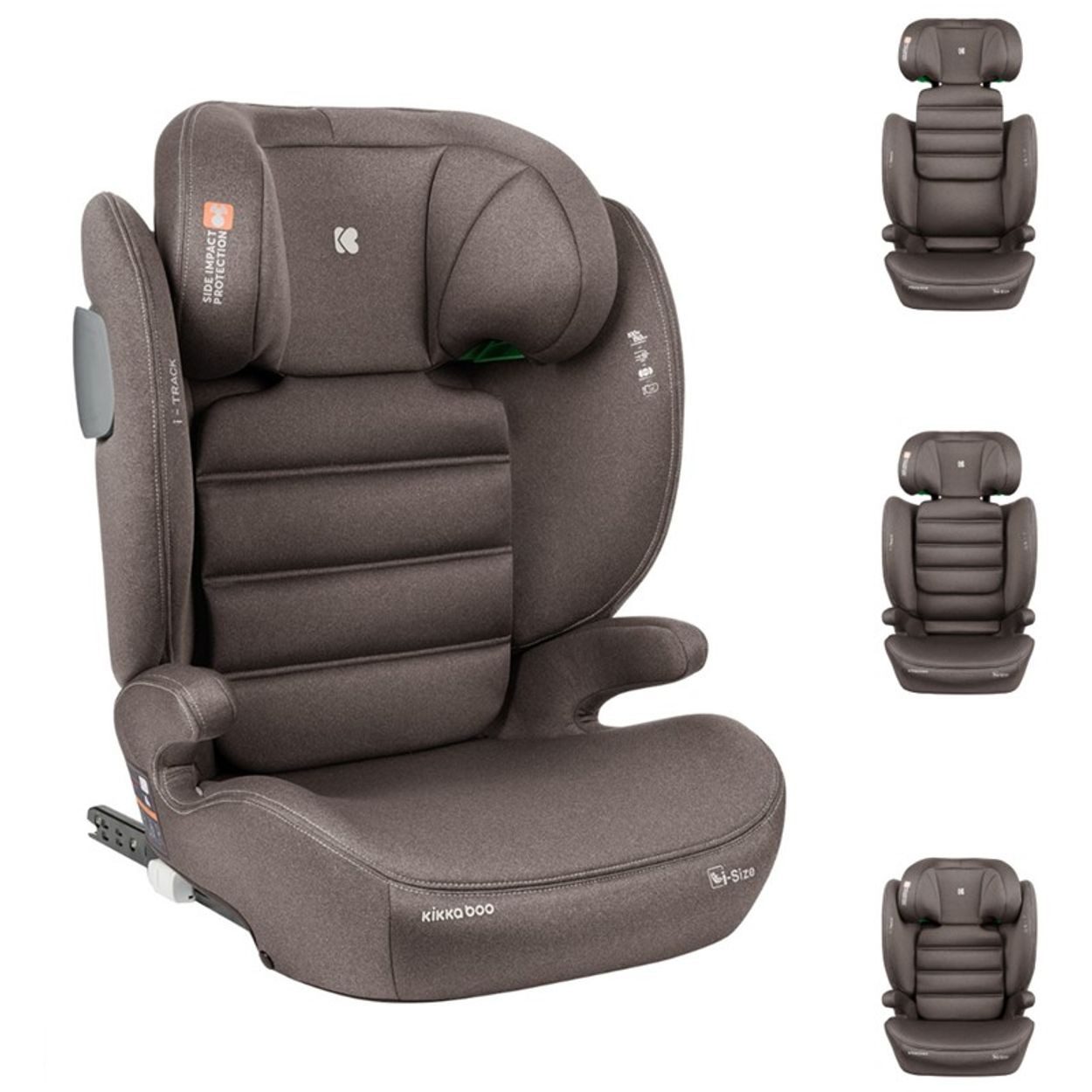 Kikkaboo Детские сиденьяrhöhung Kindersitz i-Track i-Size, ab: 4, bis: 12, (100 - 150 cm) Gruppe 2/3 Isofix verstellbar